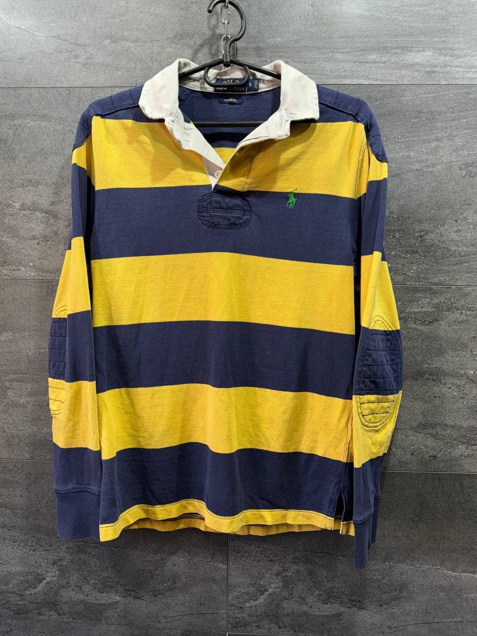 Vintage Polo Ralph Lauren Rugby Stripped Shirt Vintage Size US S / EU 44-46 / 1 - 1 Thumbnail