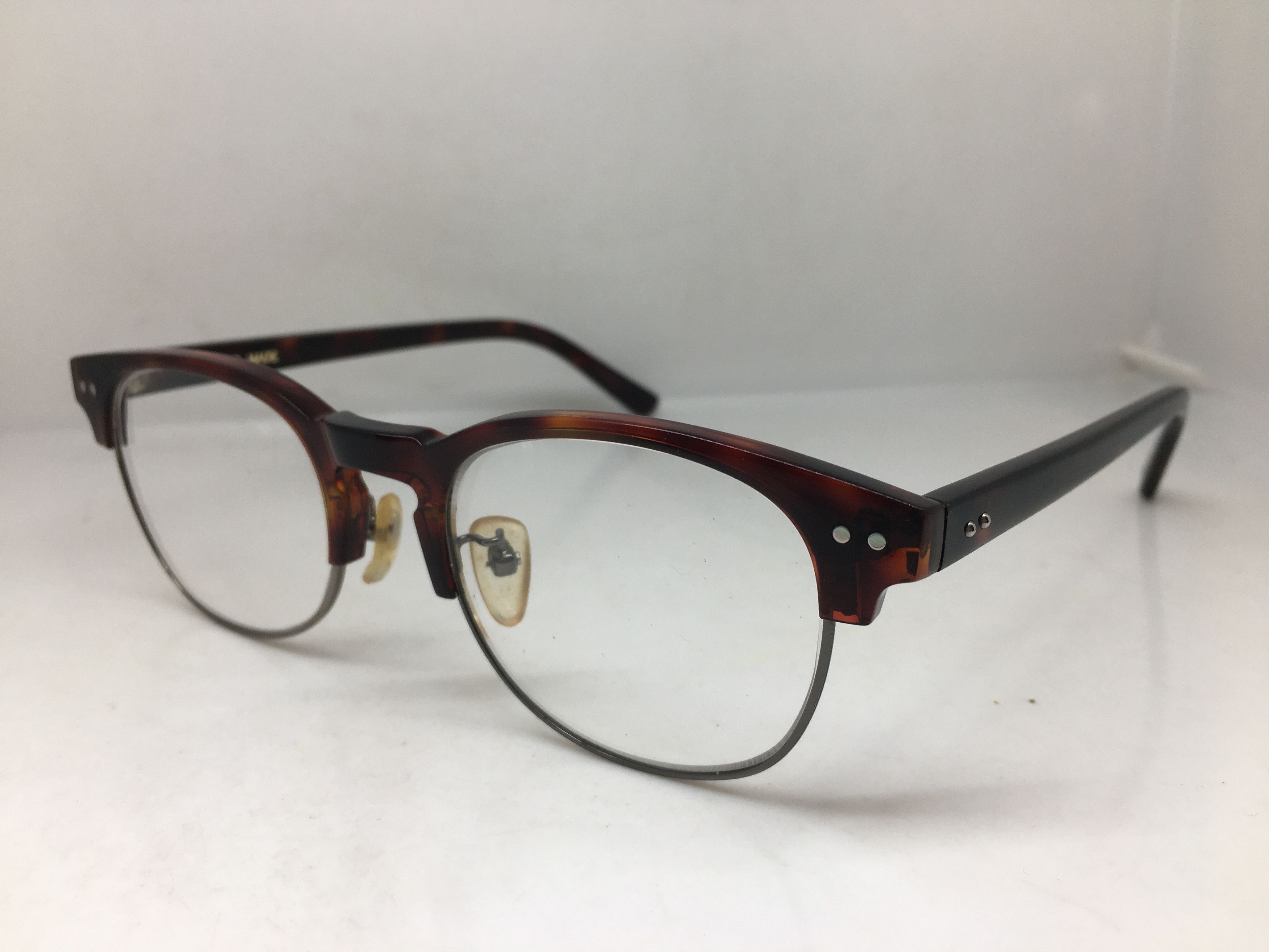 Other Mod Malcolm X Red Brown Silver Eyeglasses Frame Size ONE SIZE - 3 Thumbnail