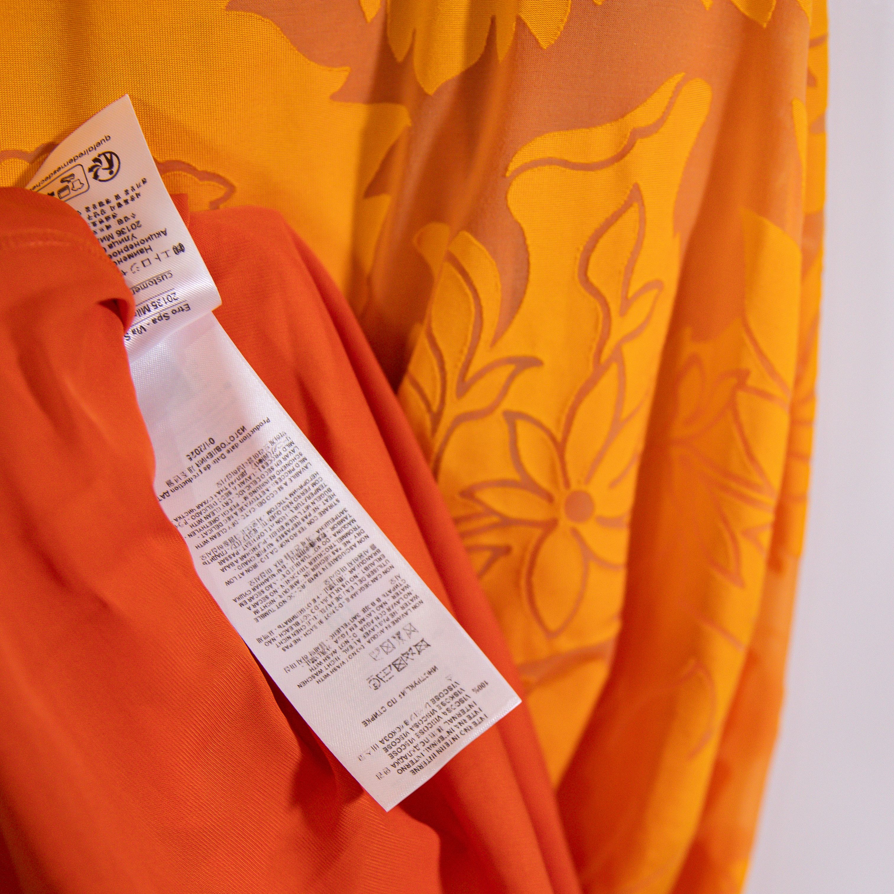 Etro Asymmetric Open Back Devoré Jersey