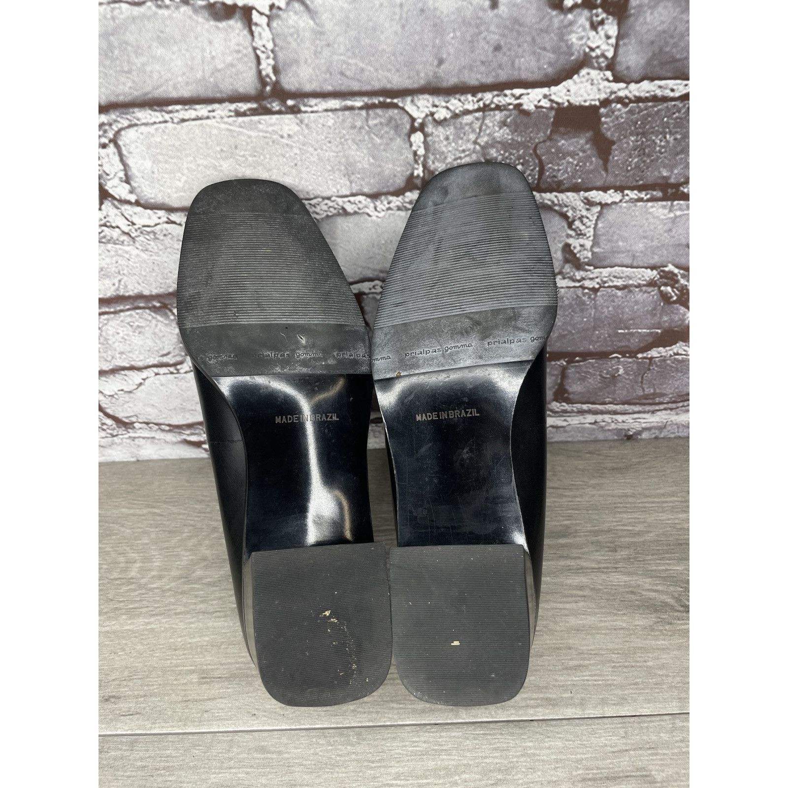 Rockport Rockport Black Leather Square Toe Casual Heel Shoes Women Sz Size US 8.5 / IT 38.5 - 12 Thumbnail