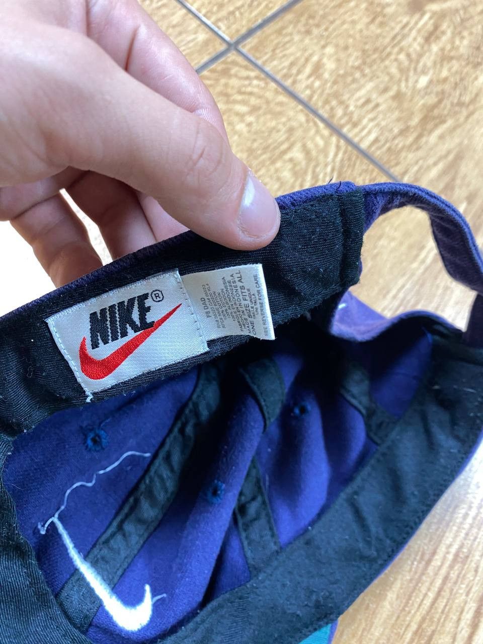 Nike Hats Vintage Cap Nike big logo blue Y2K streetwear Size ONE SIZE - 2 Thumbnail