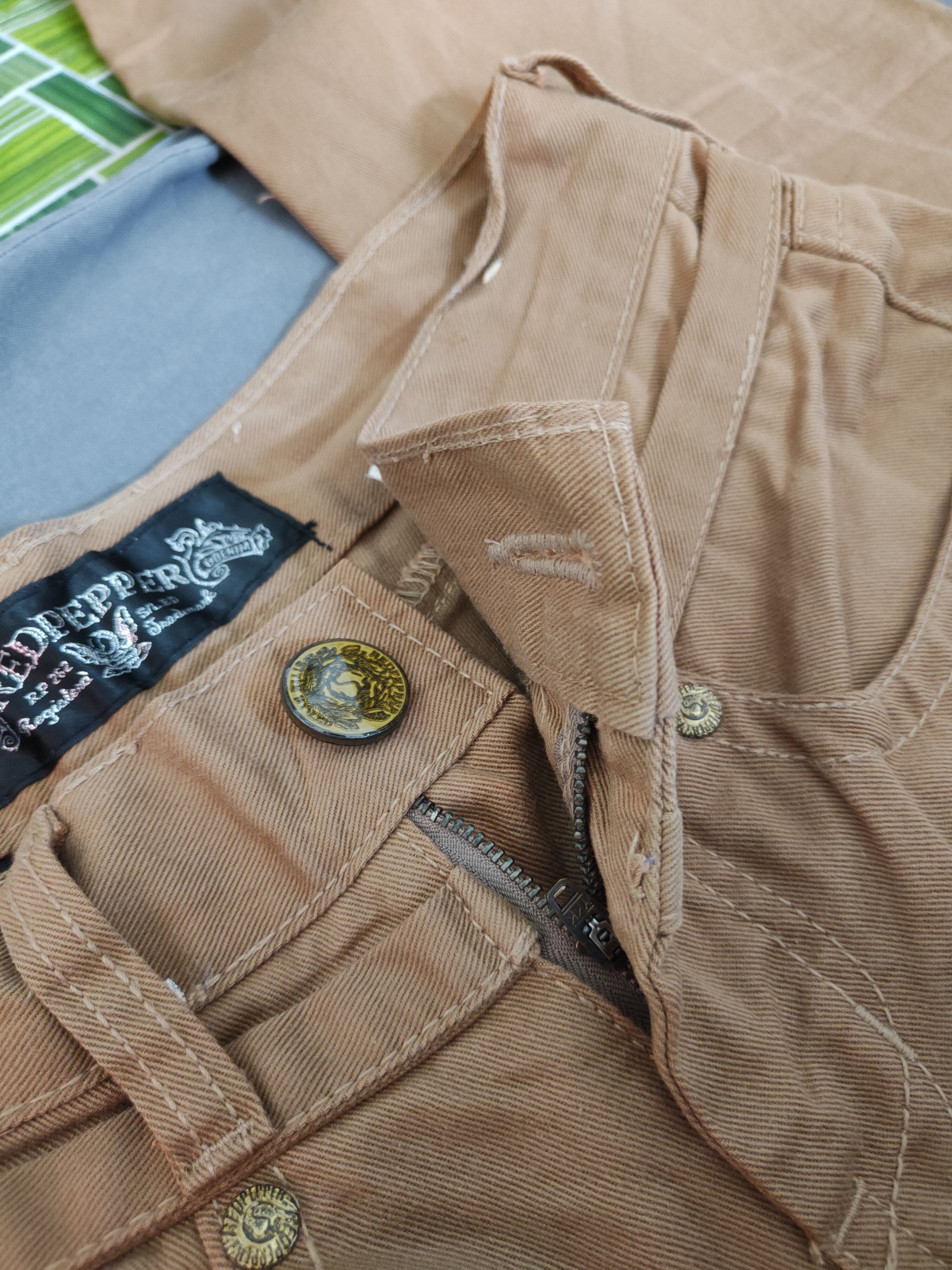 Japanese Brand Redpepper Brown Multipocket Soft Denim #S1321 Size US 28 / EU 44 - 17 Thumbnail