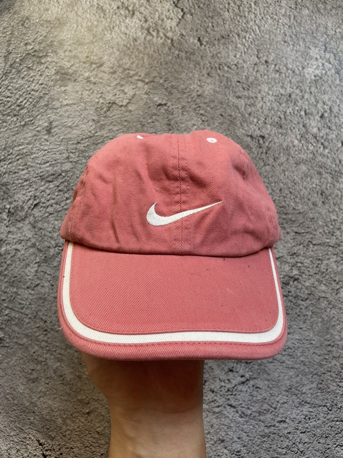Nike × Vintage Vintage Nike Purple Faded Distressed Cap Y2K Size ONE SIZE - 2 Thumbnail