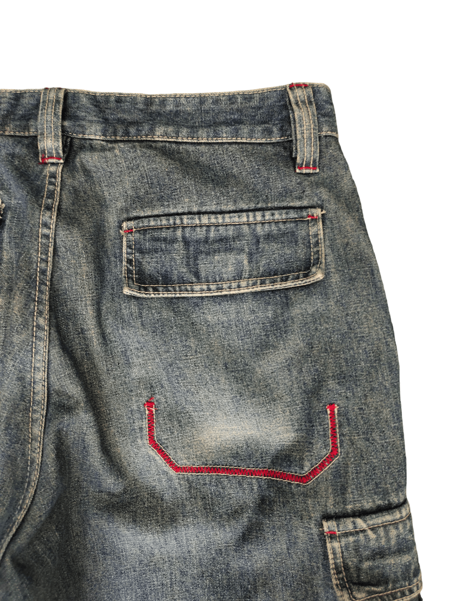 Japanese Brand Baggy Jeans Piko Cargo Wide Leg Denim Y2k Jnco Streetwear Size US 34 / EU 50 - 3 Thumbnail