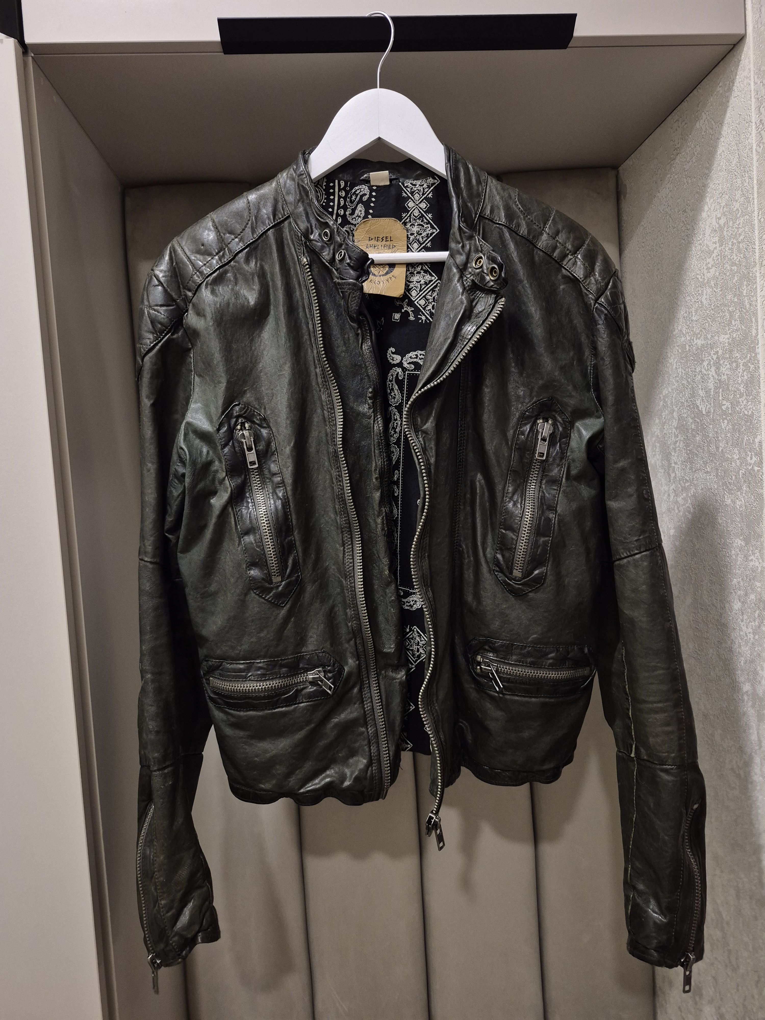 Diesel Diesel men leather jacket Size US M / EU 48-50 / 2 - 1 Thumbnail
