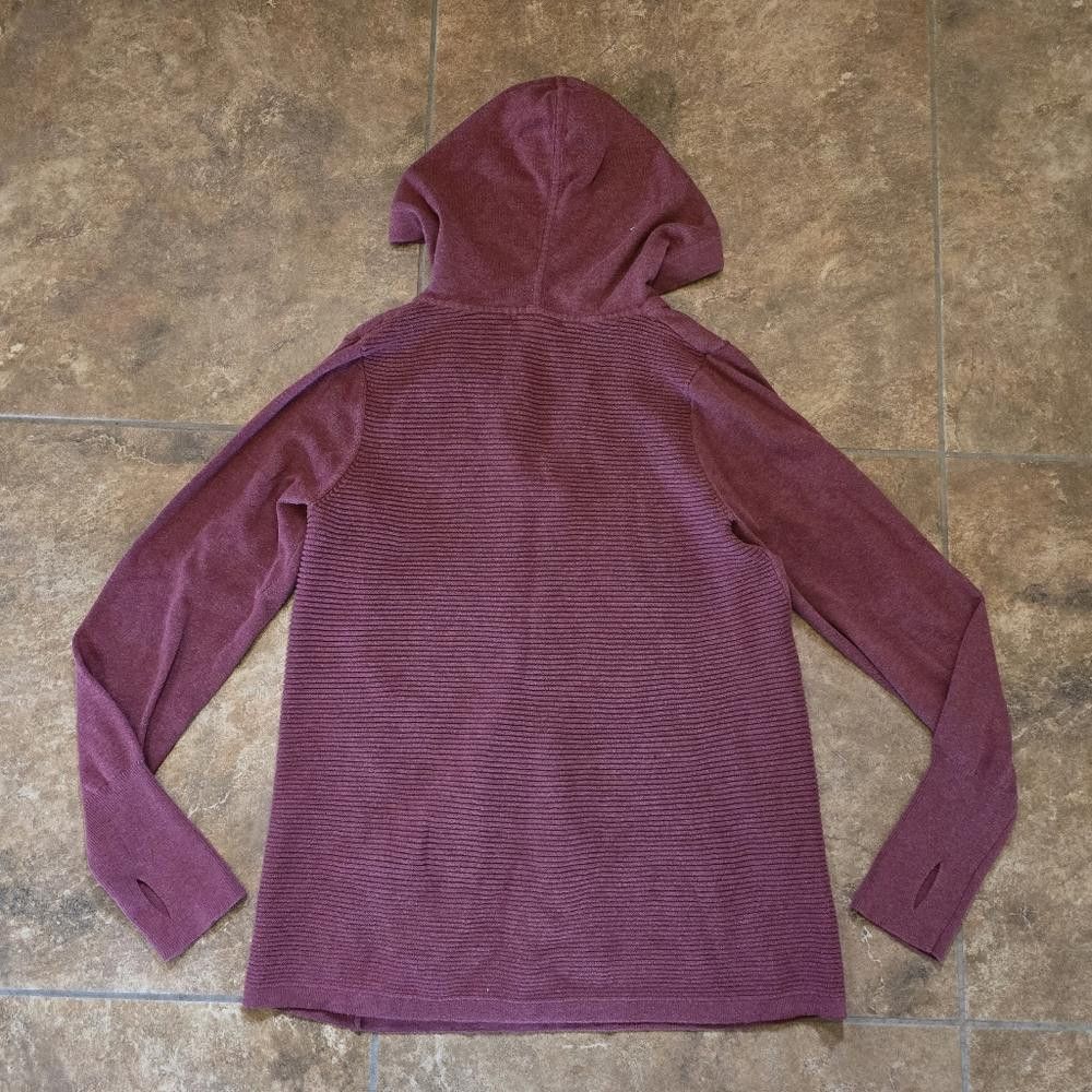 Designer Dark Burgundy DAKINI Hooded Long Sleeve Size L / US 10 / IT 46 - 2 Thumbnail