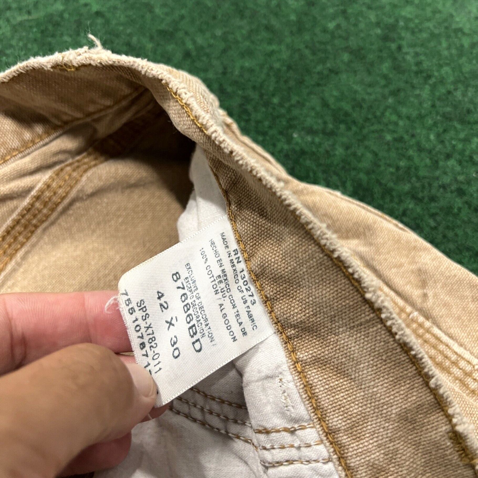 Vintage VTG RUSTLER western Jeans made In USA straight Leg Regular Fit 42x30 Khaki Size US 36 / EU 52 - 8 Thumbnail