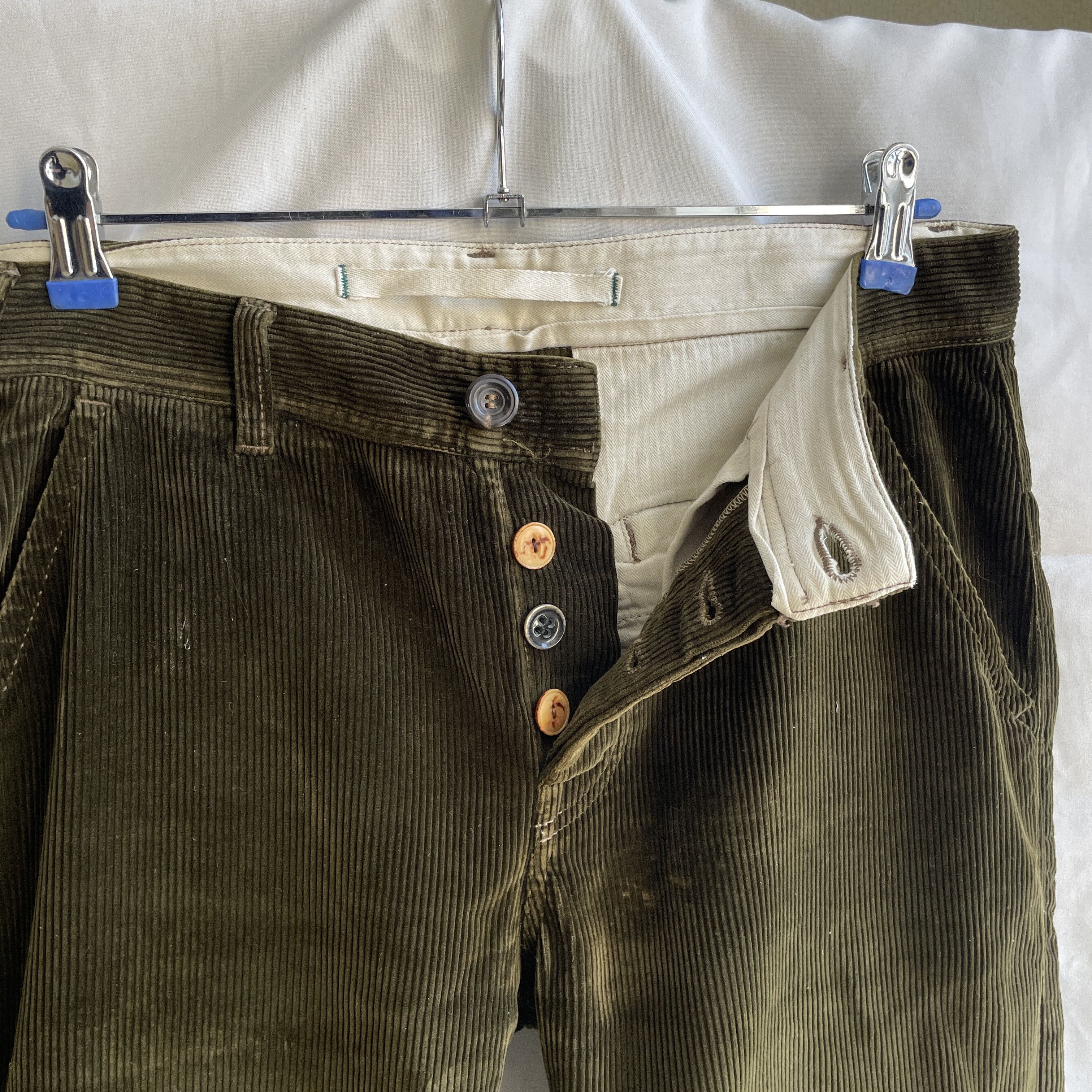 Scarti-Lab Scarti Lab 101 SN814 Green Corduroy Pants Size 33 Size US 33 - 5 Thumbnail