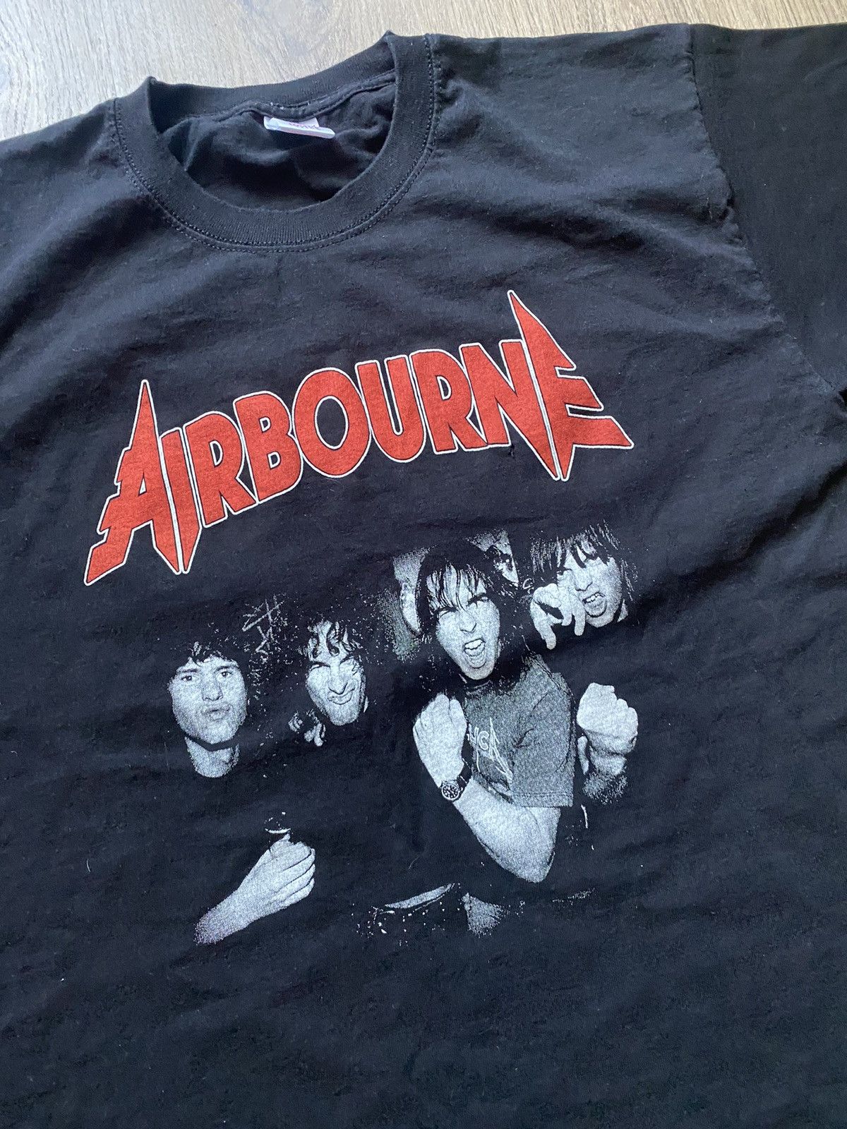 Band Tees × Vintage VINTAGE AIRBOURNE TEE SHIRT STAND UP FOR ROCK&ROLL Size US L / EU 52-54 / 3 - 2 Thumbnail