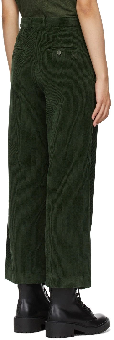 Kenzo o1y1025 Casual Pant in Dark Green Size 28" / US 6 / IT 42 - 3 Thumbnail