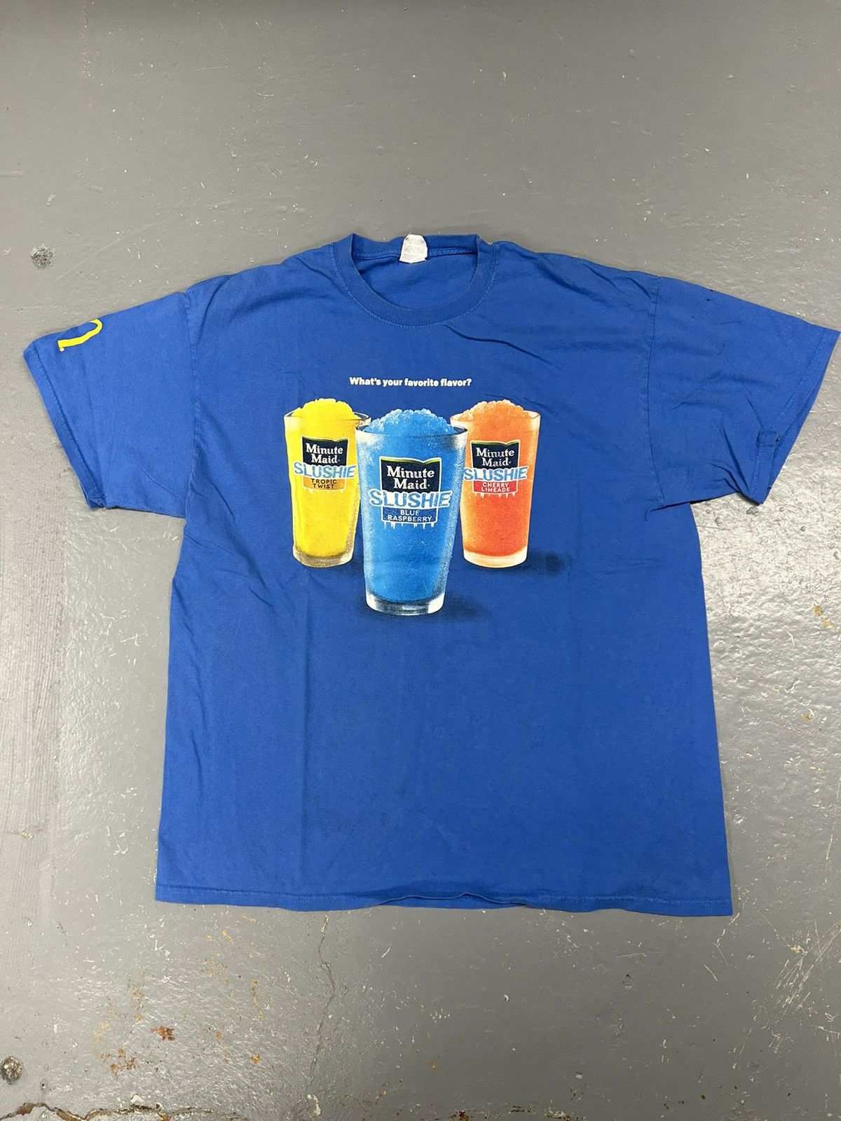 Japanese Brand × Vintage Crazy Vintage y2K Essential McDonalds Drink Blue Tee Shirt Size US L / EU 52-54 / 3 - 1 Thumbnail