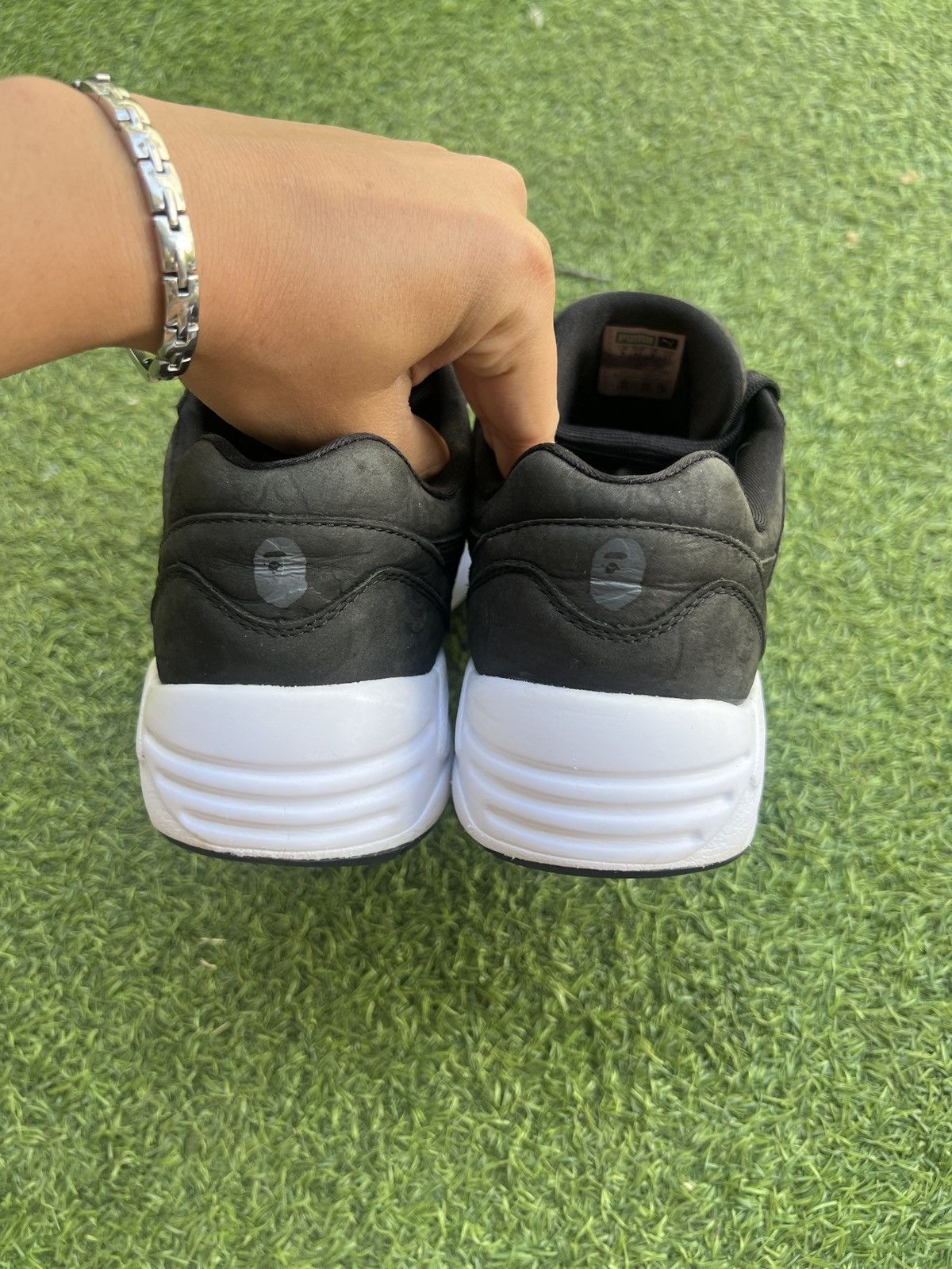 Puma 🦧Bape x Puma R698 Black 358845-01 Size US 9 / EU 42 - 5 Thumbnail
