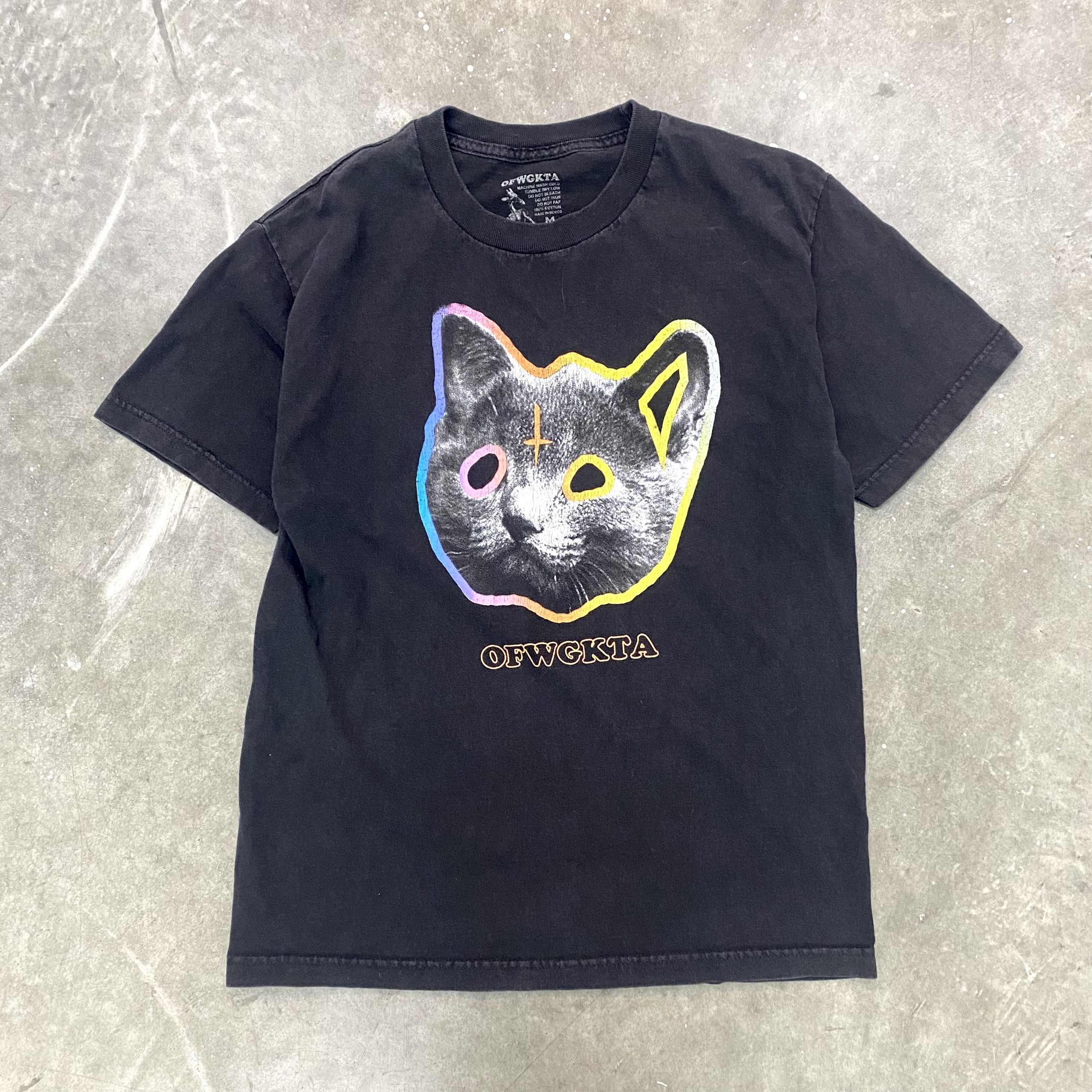 Odd Future Odd Future OFWGKTA Tron Cat Graphic T Shirt | Grailed