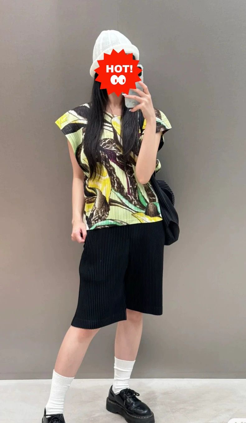 Issey Miyake Issey Miyake Floral blouse Size L / US 10 / IT 46 - 6 Thumbnail