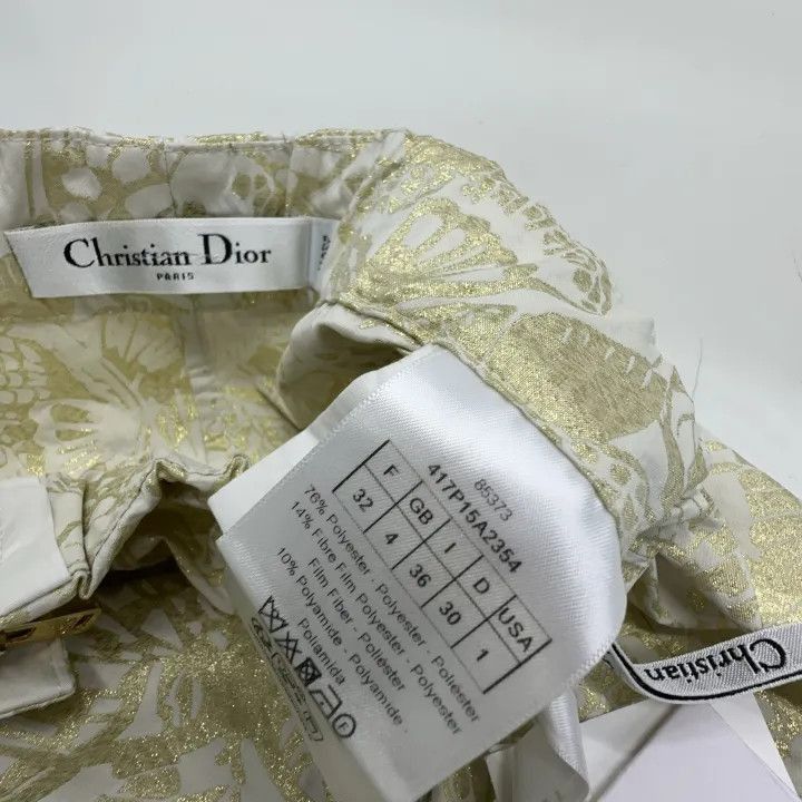 Dior Dior Golden Printed Split Skirt Shorts 0079-2507 Size 31" - 5 Thumbnail