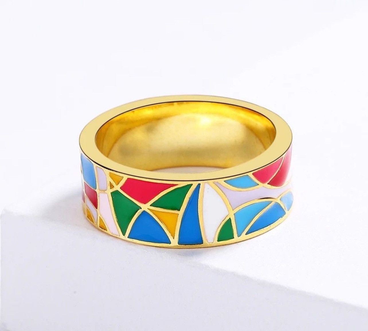 Japanese Brand × Jewelry × Vintage Creative Handmade Enamel Ring Size ONE SIZE - 2 Thumbnail