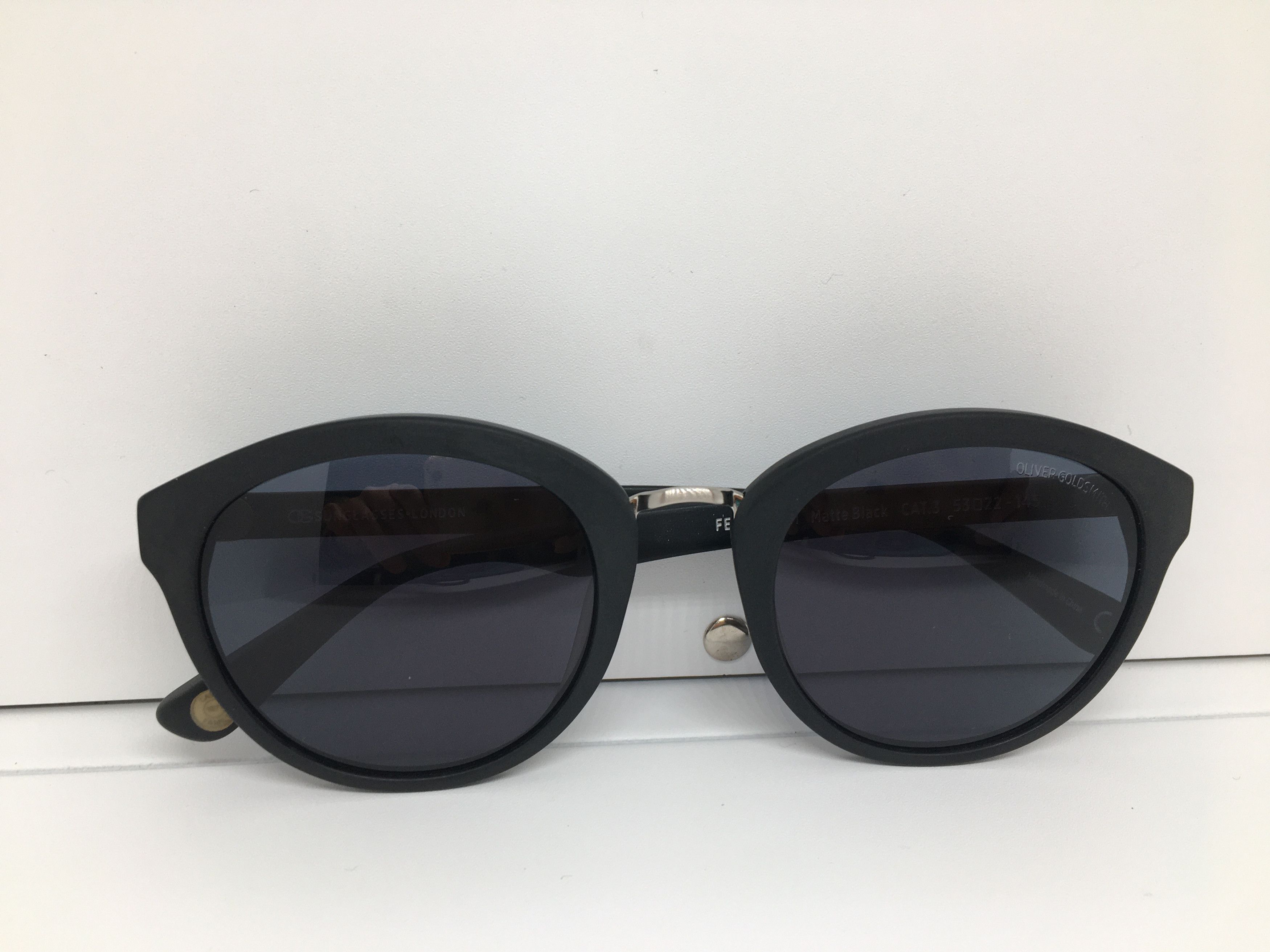 Other Oliver Gold Smith Matte Black Sunglasses Frame Size ONE SIZE - 8 Thumbnail
