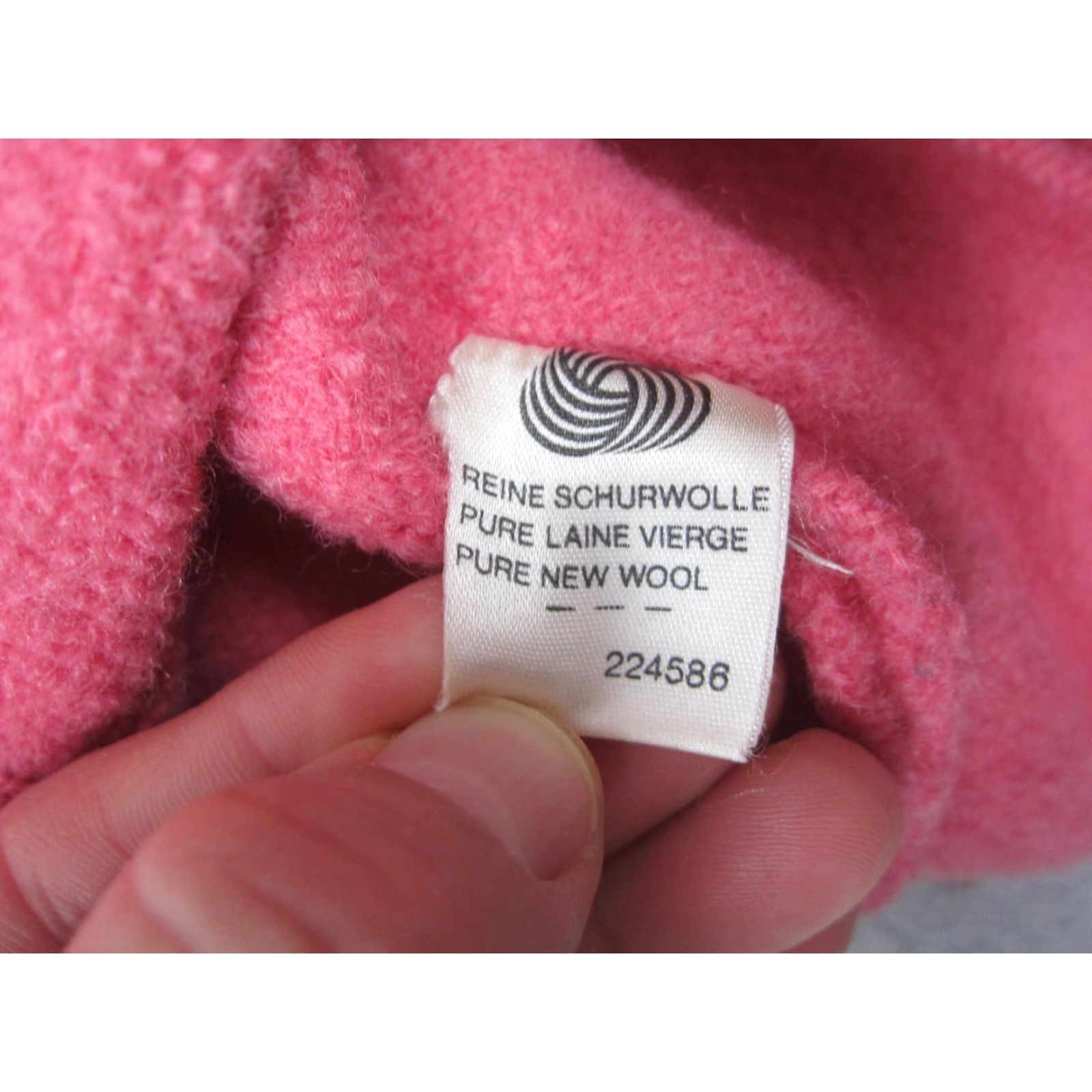 Vintage VINTAGE Geiger Cardigan Womens L Pink Wool Button Front Crew Neck 90s Austria Sweater Ladies Size L / US 10 / IT 46 - 6 Thumbnail