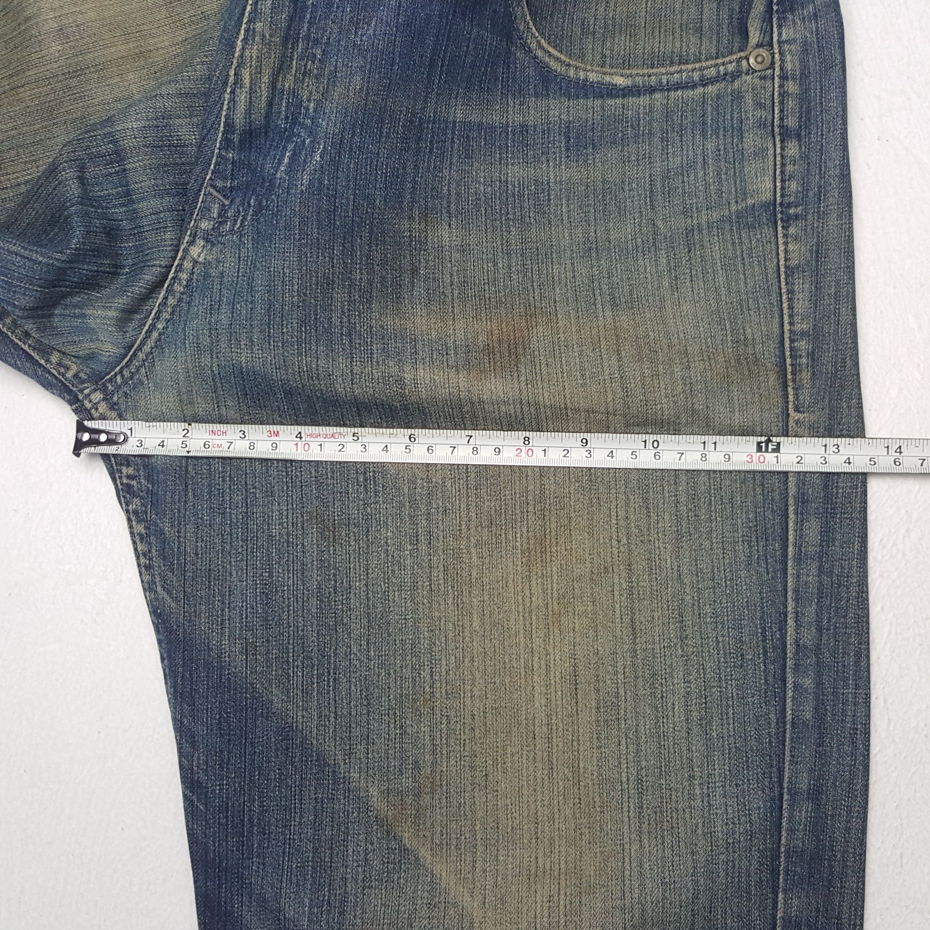 Stussy × Vintage Vintage Stussy Workgear Custom Big Logo Denim Jeans Size US 33 - 9 Thumbnail