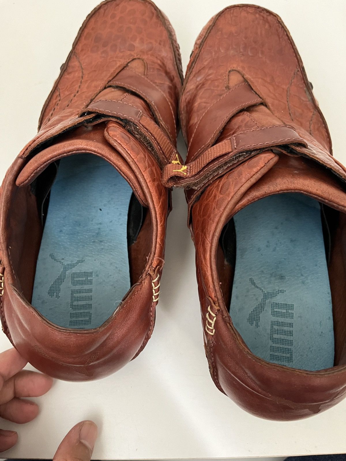 Puma Vintage Puma Amoko Leather “ Alligator ” Size US 9.5 / EU 42-43 - 9 Thumbnail