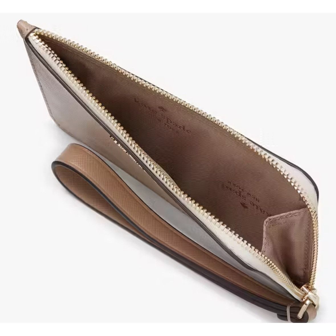 Kate Spade NWT Kate Spade Lucy Small L-Zip wristlet Toasted Hazelnut Size ONE SIZE - 2 Thumbnail