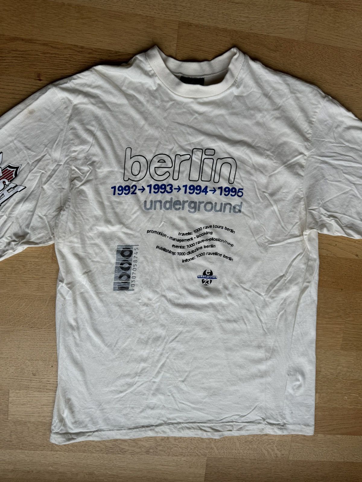 Vintage VTG 1995 PASH Berlin Underground Techno Longsleeve 1000 Size US L / EU 52-54 / 3 - 19 Thumbnail