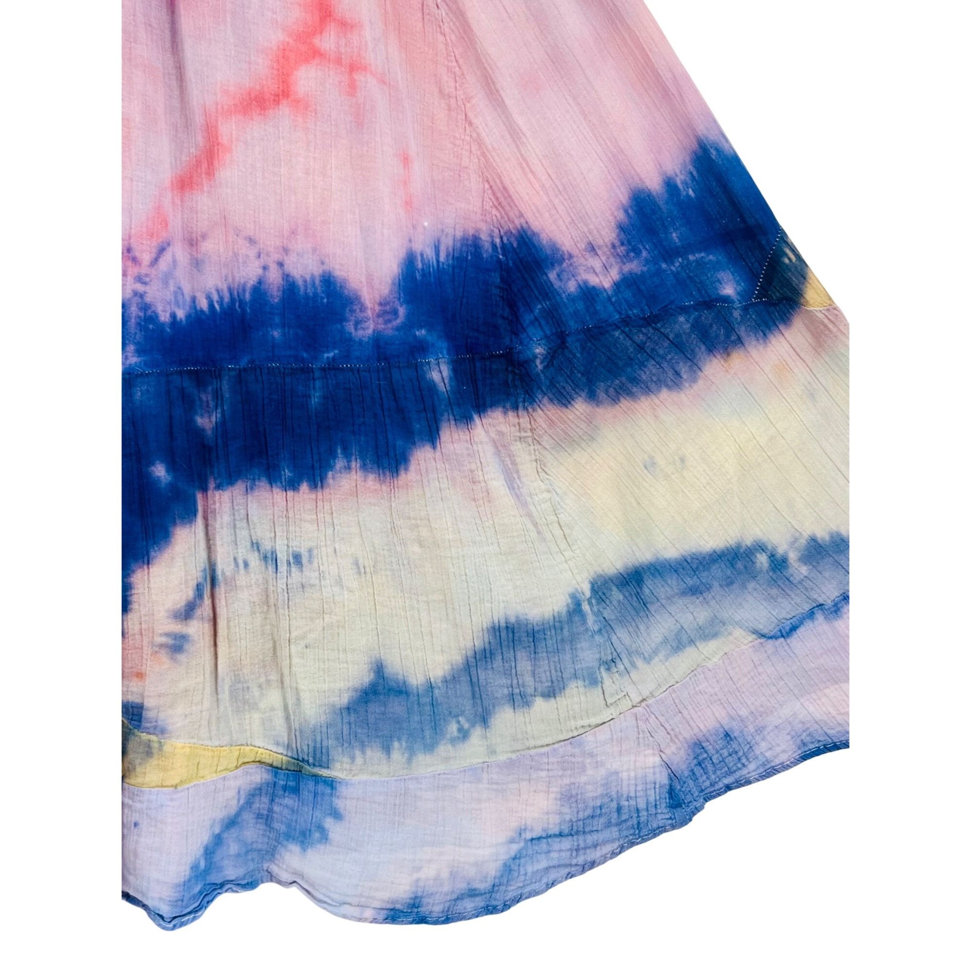 Free People RARE VTG Free People Tie Dye Gauzy Maxi Skirt M | Boho Luxe Size 30" / US 8 / IT 44 - 22 Thumbnail