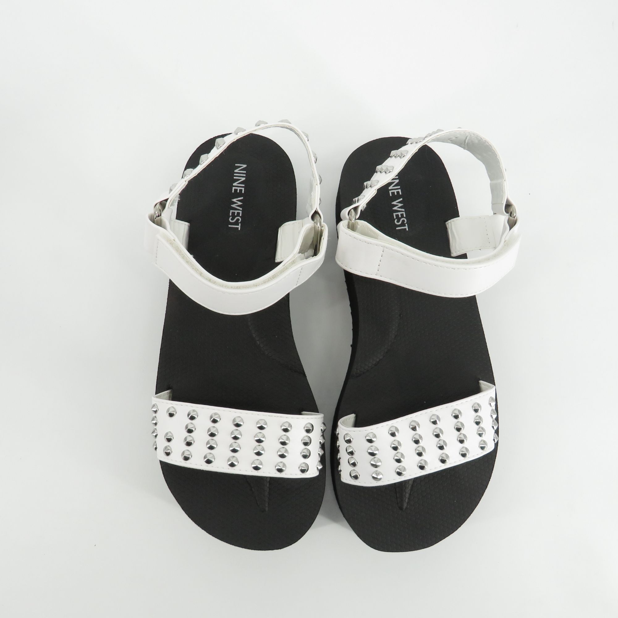 Nine West Nine West Women's Studded White Platform Sandals Adjustable Size US 9 / IT 39 - 6 Thumbnail