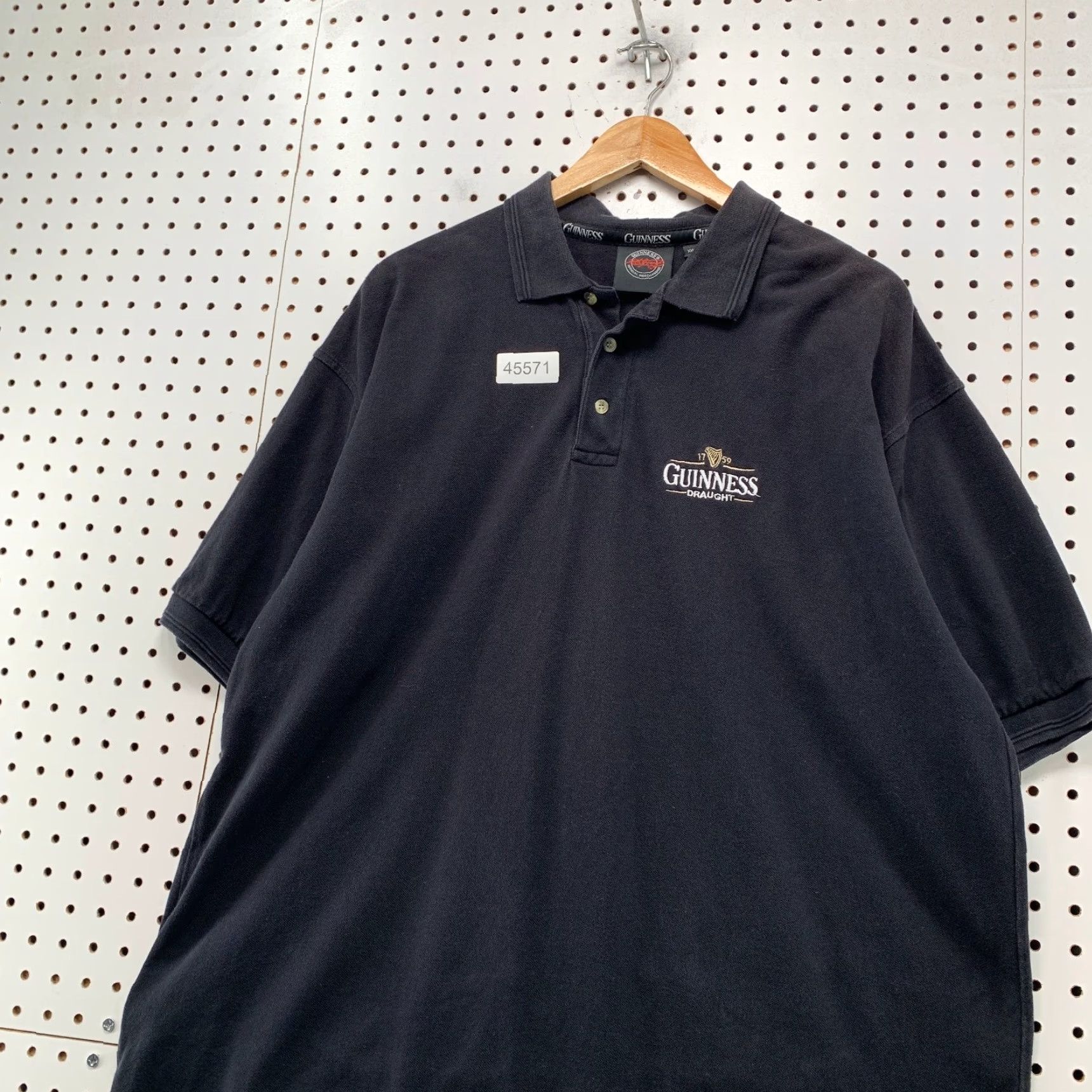 Vintage Guinness Polo Shirt Mens 2XL Black Official Merchandise Embroidered Shirt Size US XXL / EU 58 / 5 - 3 Thumbnail