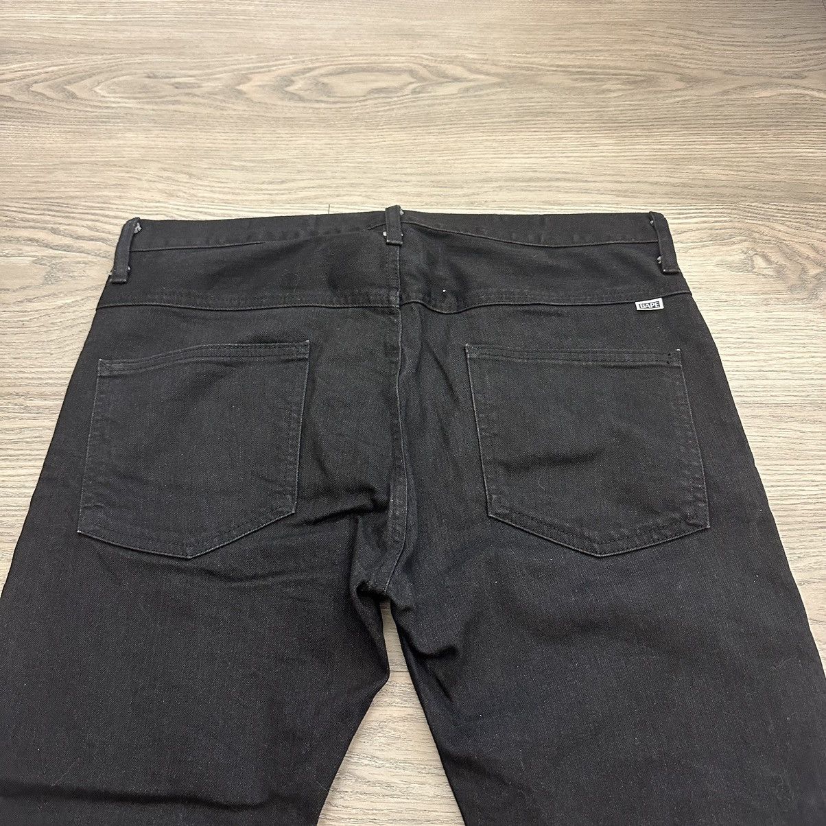 Bape Bape Black Damaged Denim Jeans Ape Milo Nigo Ye Pharrell Size US 34 / EU 50 - 5 Thumbnail