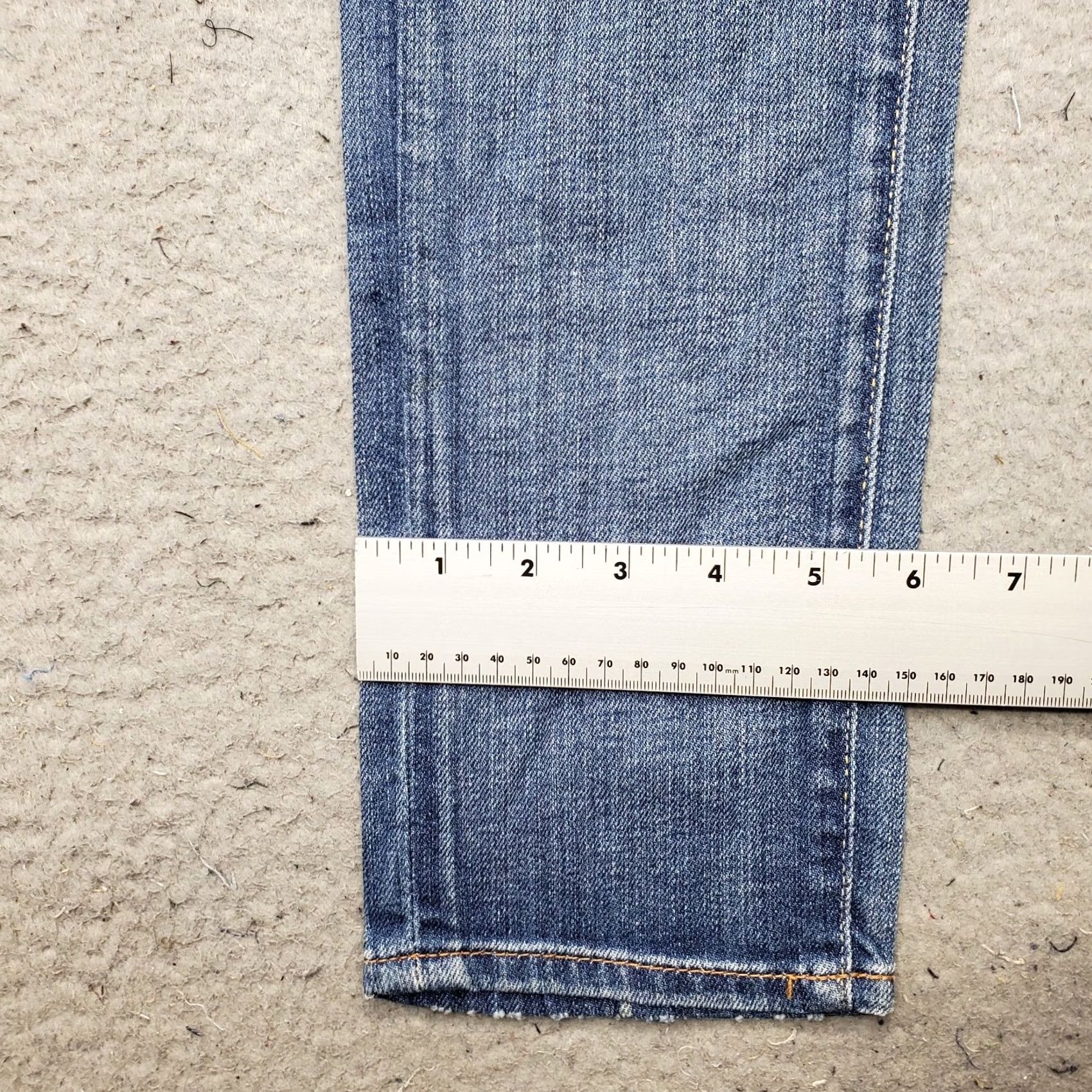 Lucky Brand Lucky Brand Charlie Skinny Jeans Womens 4/27 Blue Denim Faded Stretch Americana Size 27" / US 4 / IT 40 - 5 Thumbnail