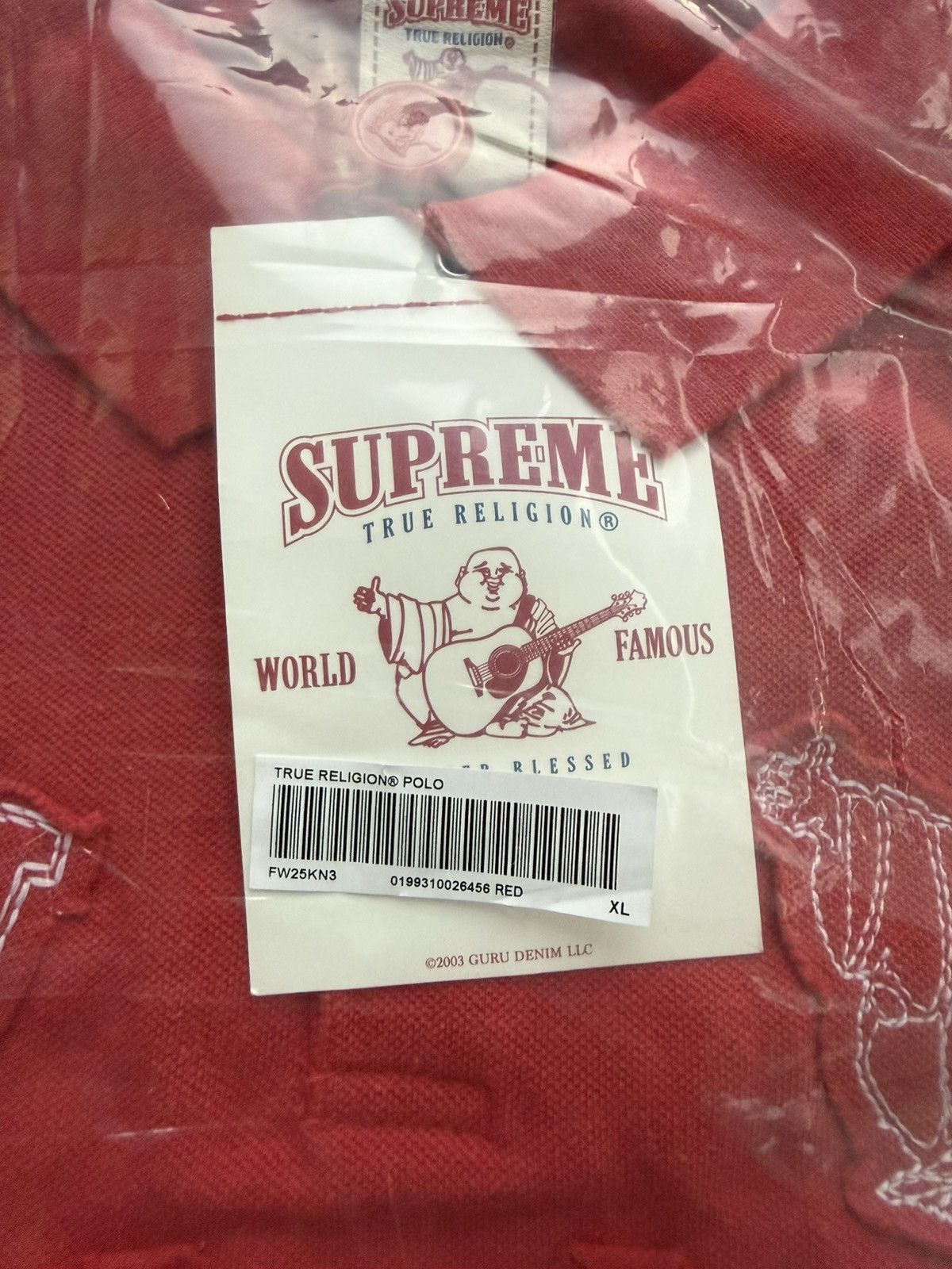 Supreme × True Religion Supreme x True Religion Red Polo SIZE XL EXTRA LARGE Size US XL / EU 56 / 4 - 4 Thumbnail