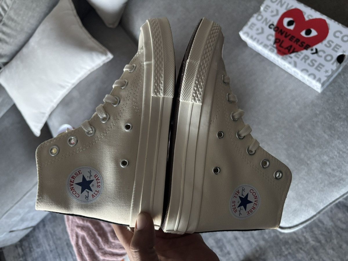 Comme des Garcons Comme des Garçons Play × Chuck 70 High 'Milk' Size US 5 / IT 35 - 5 Thumbnail
