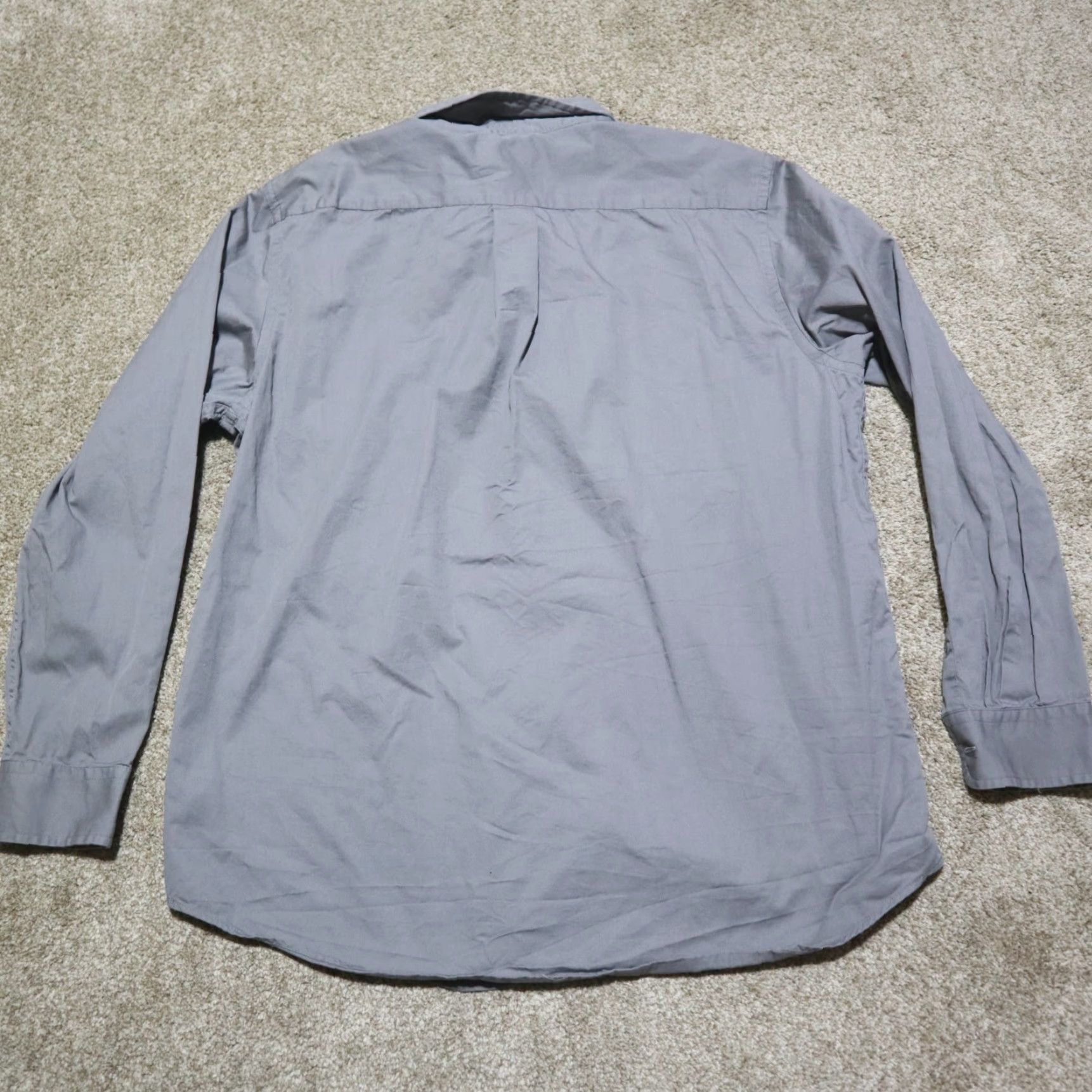 Chaps Chaps Shirt Long Sleeve Button-Up 100% Cotton Men L Gray Size US L / EU 52-54 / 3 - 8 Thumbnail