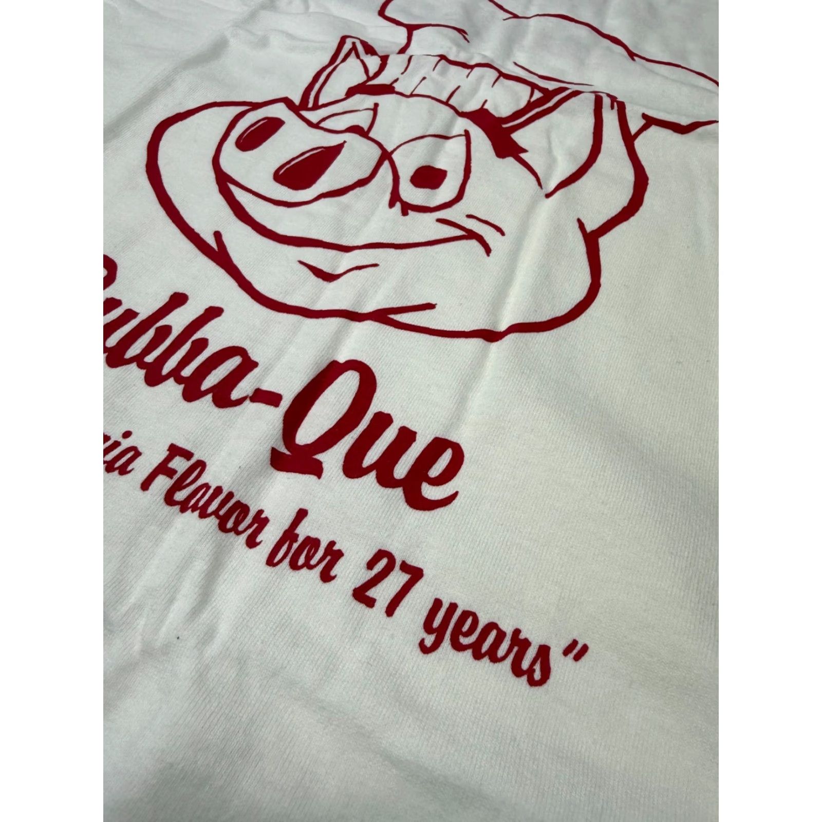 AAA VINTAGE 2000 BUBBA SPARXXX BUBBA-QUE T-Shirt LARGE White Promotional Unisex Size US L / EU 52-54 / 3 - 5 Thumbnail