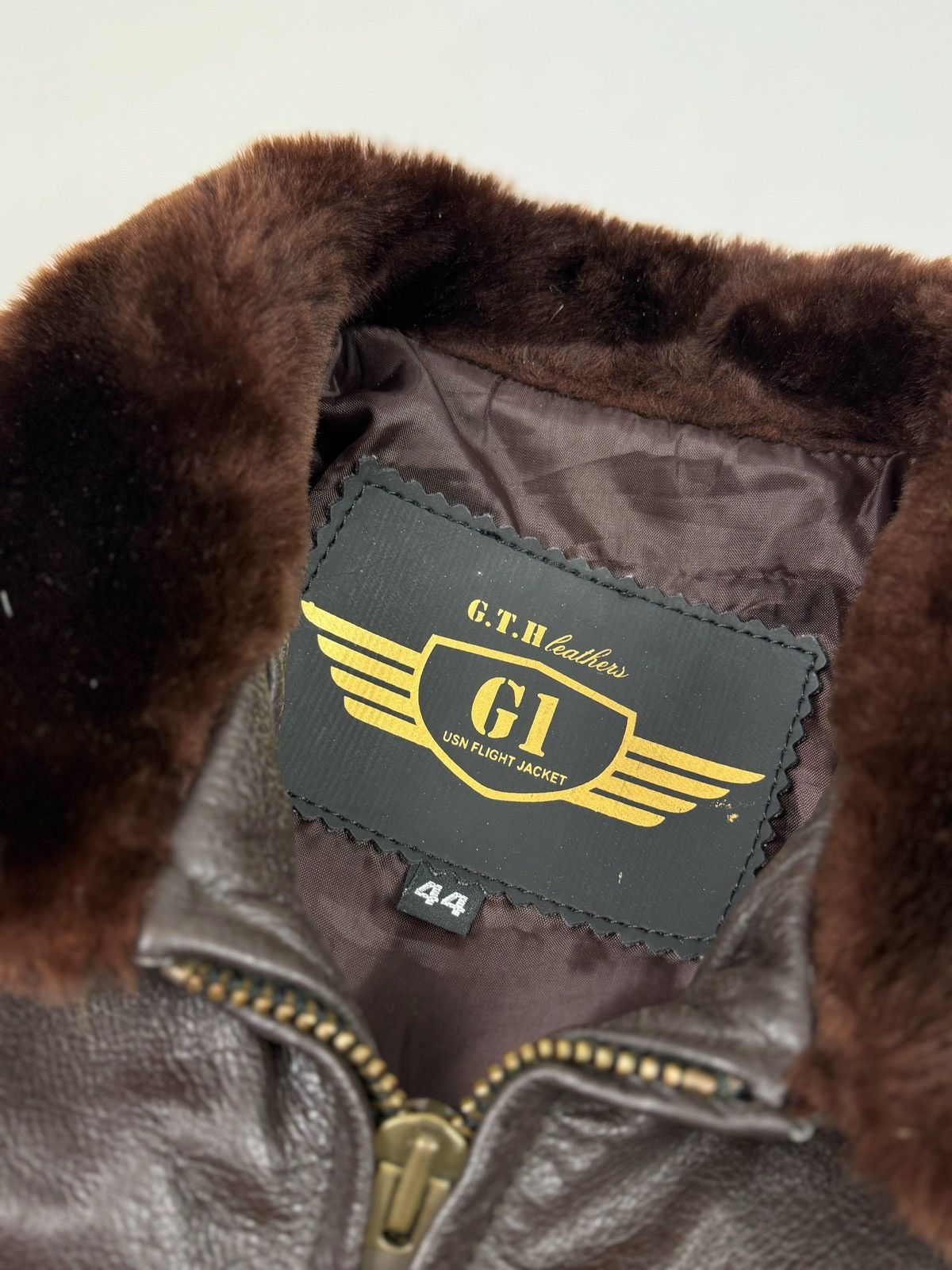 Vintage Vintage G.T.H Leathers G1 USN Flight Jacket Size US XL / EU 56 / 4 - 7 Thumbnail