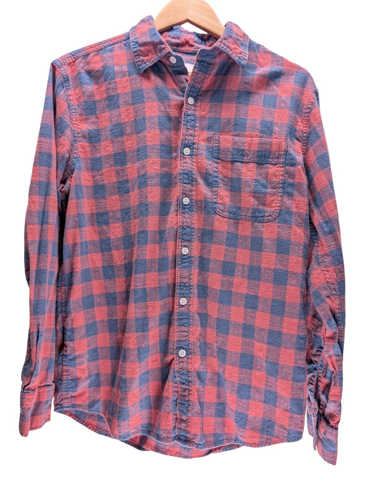 American Eagle Outfitters American Eagle Flannel Shirt Men M Super Soft Plaid Red Blue Size US M / EU 48-50 / 2 - 1 Thumbnail