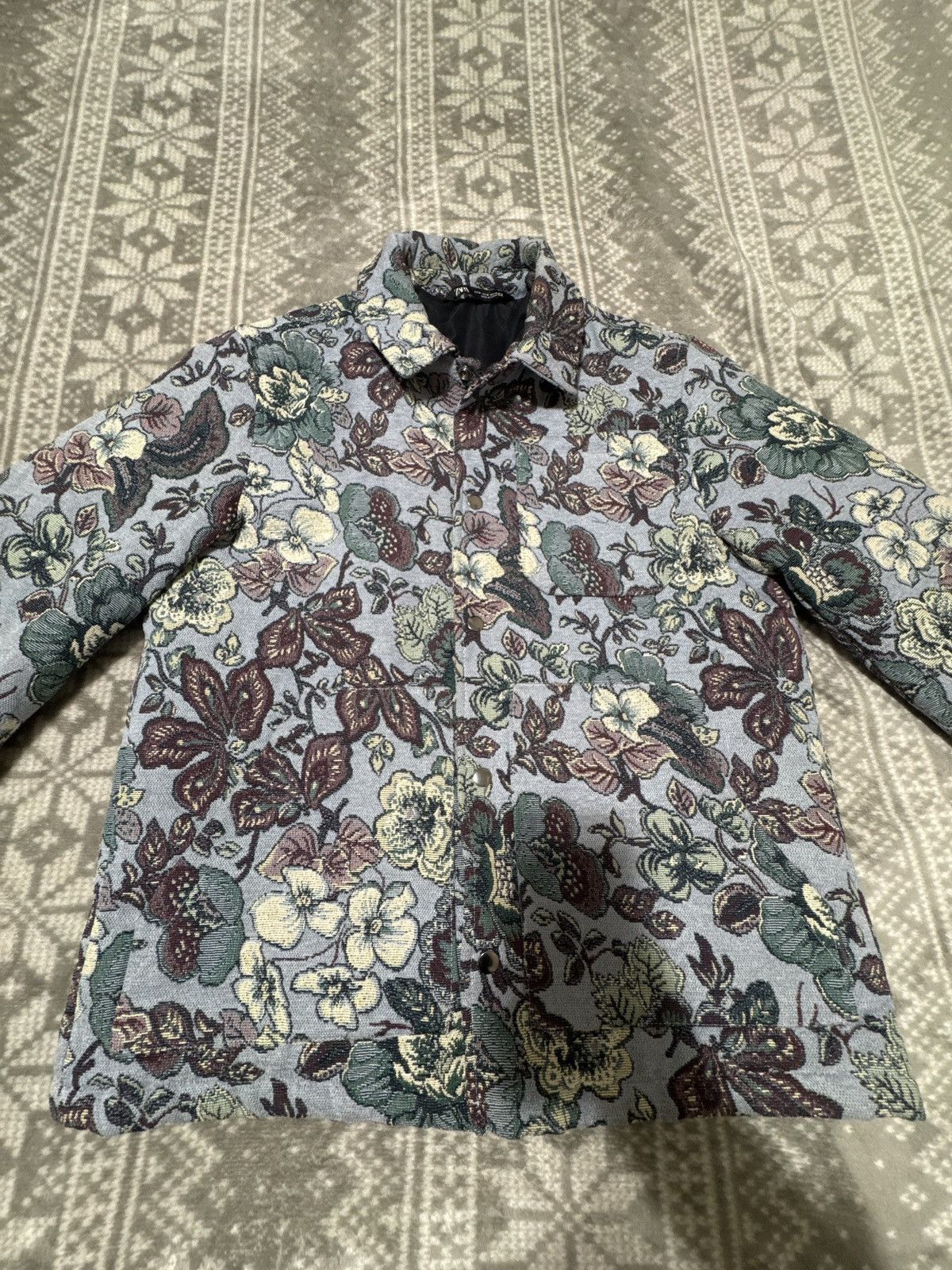 Zara Floral Jacket Size US M / EU 48-50 / 2 - 1 Thumbnail