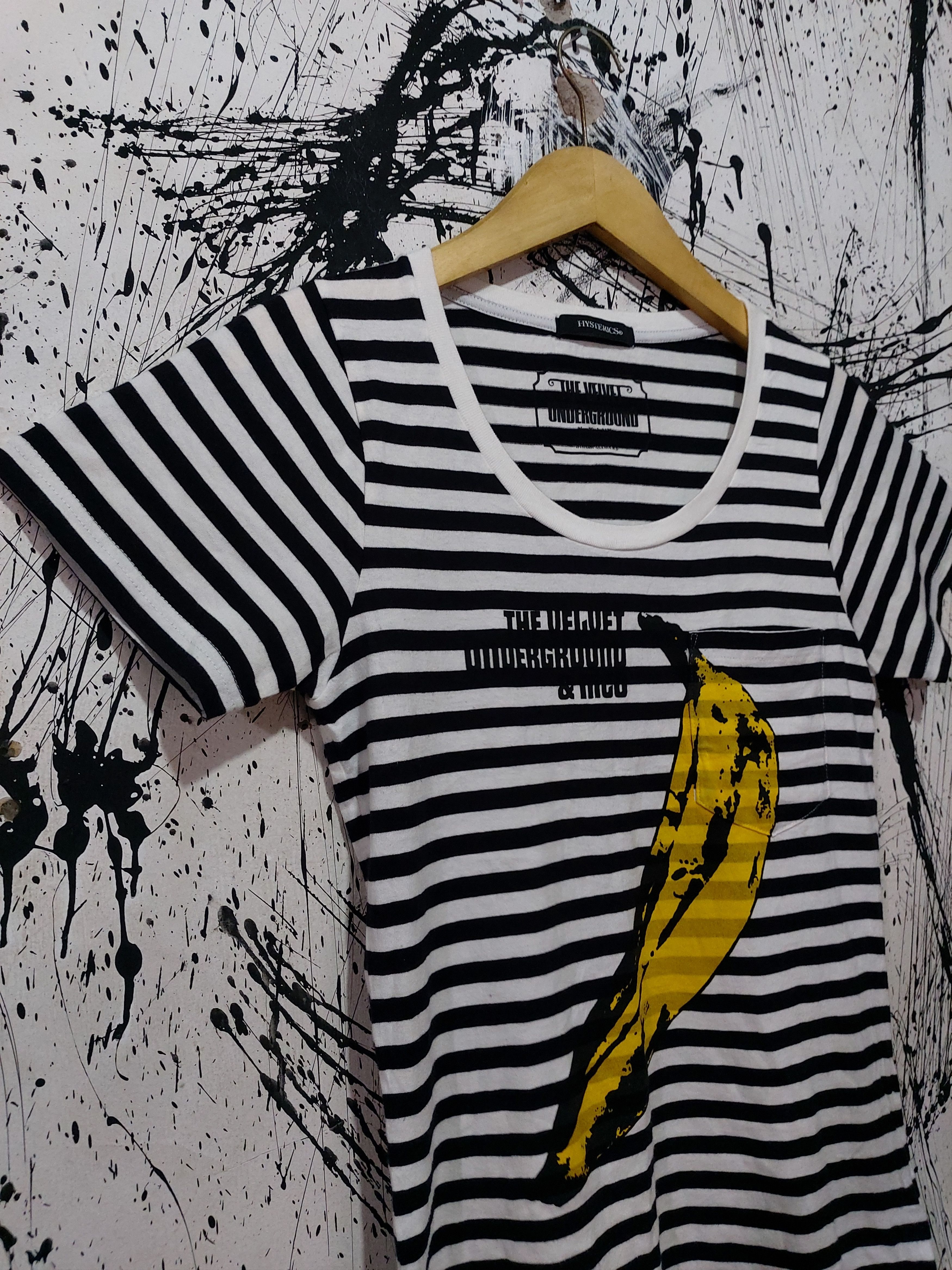 Andy Warhol × Hysteric Glamour HYSTERIC GLAMOUR X ANDY WARHOL STRIPE BANANA LOGO SHIRT Size US M / EU 48-50 / 2 - 2 Thumbnail