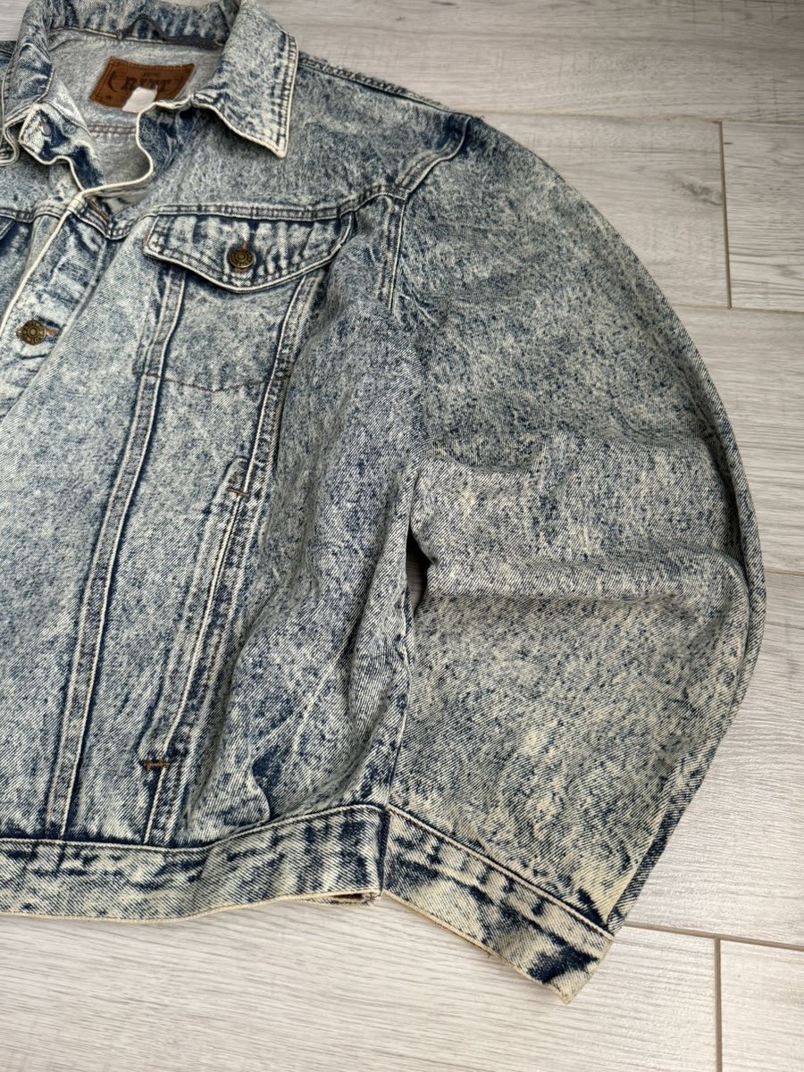 Vintage Vintage Italian style Oversized Washed Denim Jacket Size US L / EU 52-54 / 3 - 2 Thumbnail