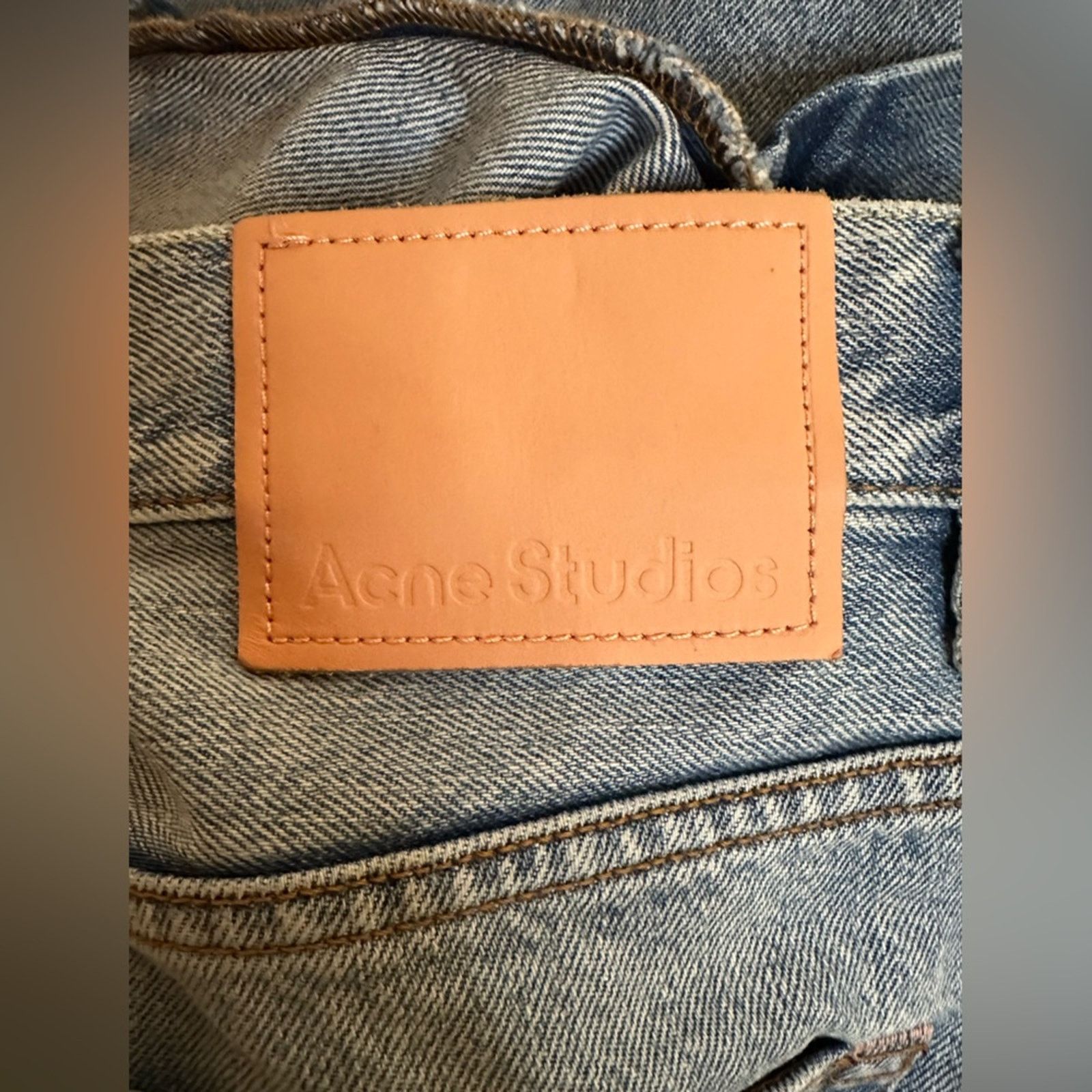 Acne Studios 1991 Toj Light Blue Trash Straight Denim Jeans Unisex Size US 32 / EU 48 - 8 Thumbnail