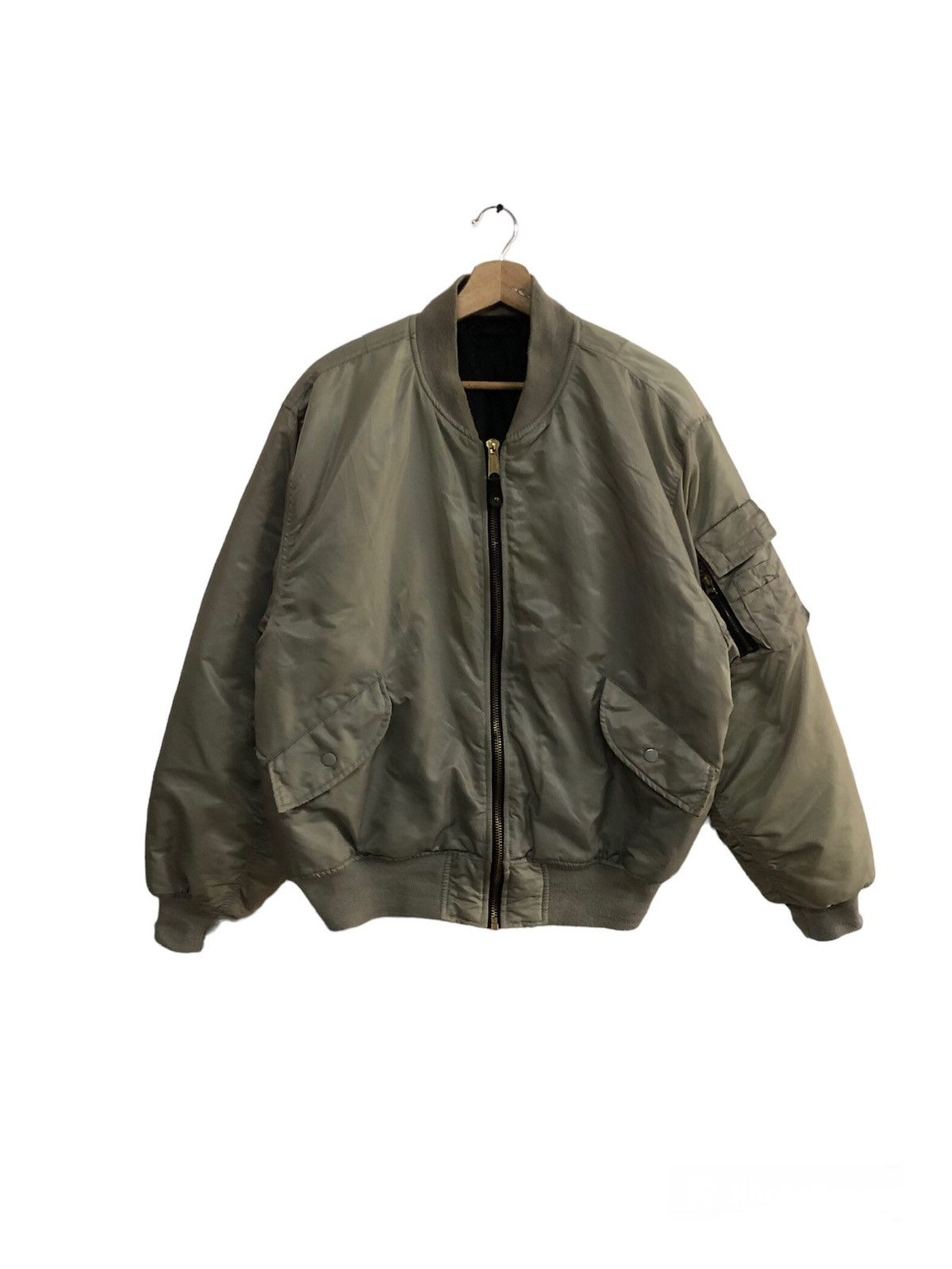 Vintage 90’s Bomber Jacket Zipper Tactical