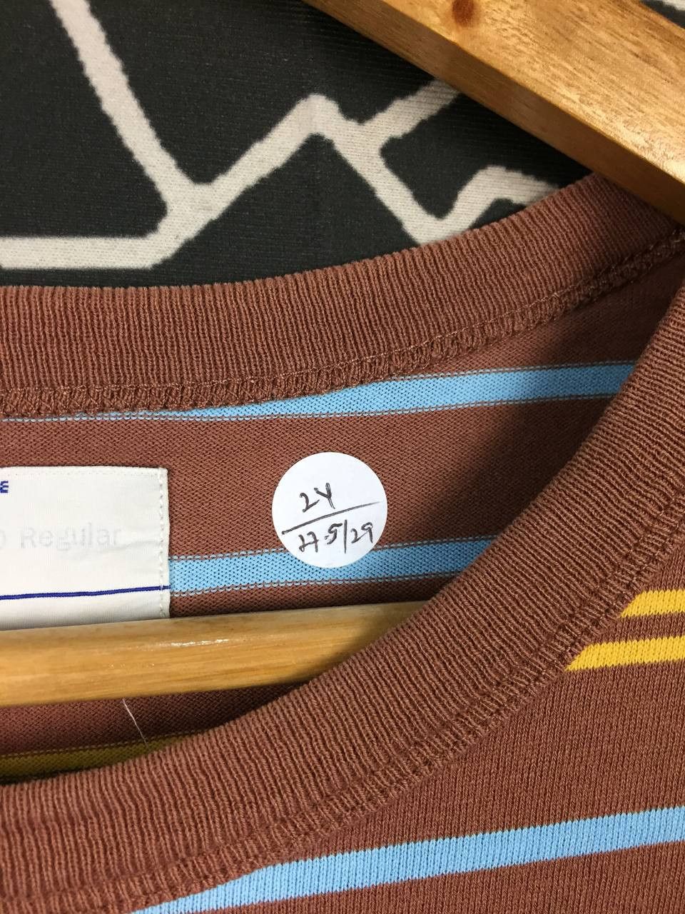 Lee Vtg LEE Sports Wear Union Made Multicolor Striped Pocket Tee Size US XL / EU 56 / 4 - 12 Thumbnail