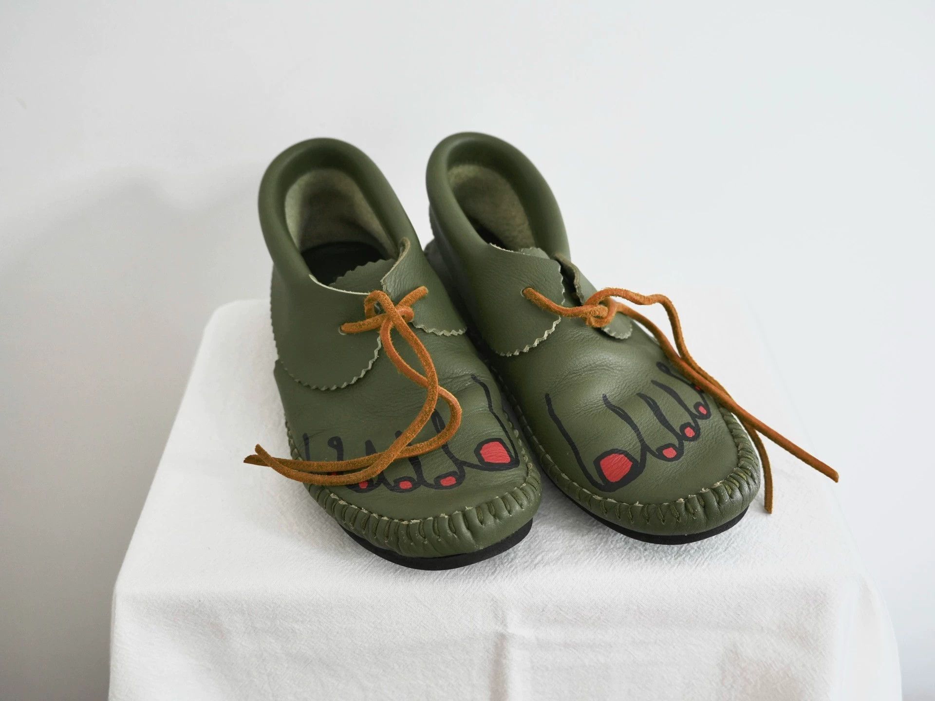 Comme des Garcons Comme des Garçons SS09 Moss Green Cowhide Boots 36-37 Size US 5.5 / IT 35.5 - 5 Thumbnail