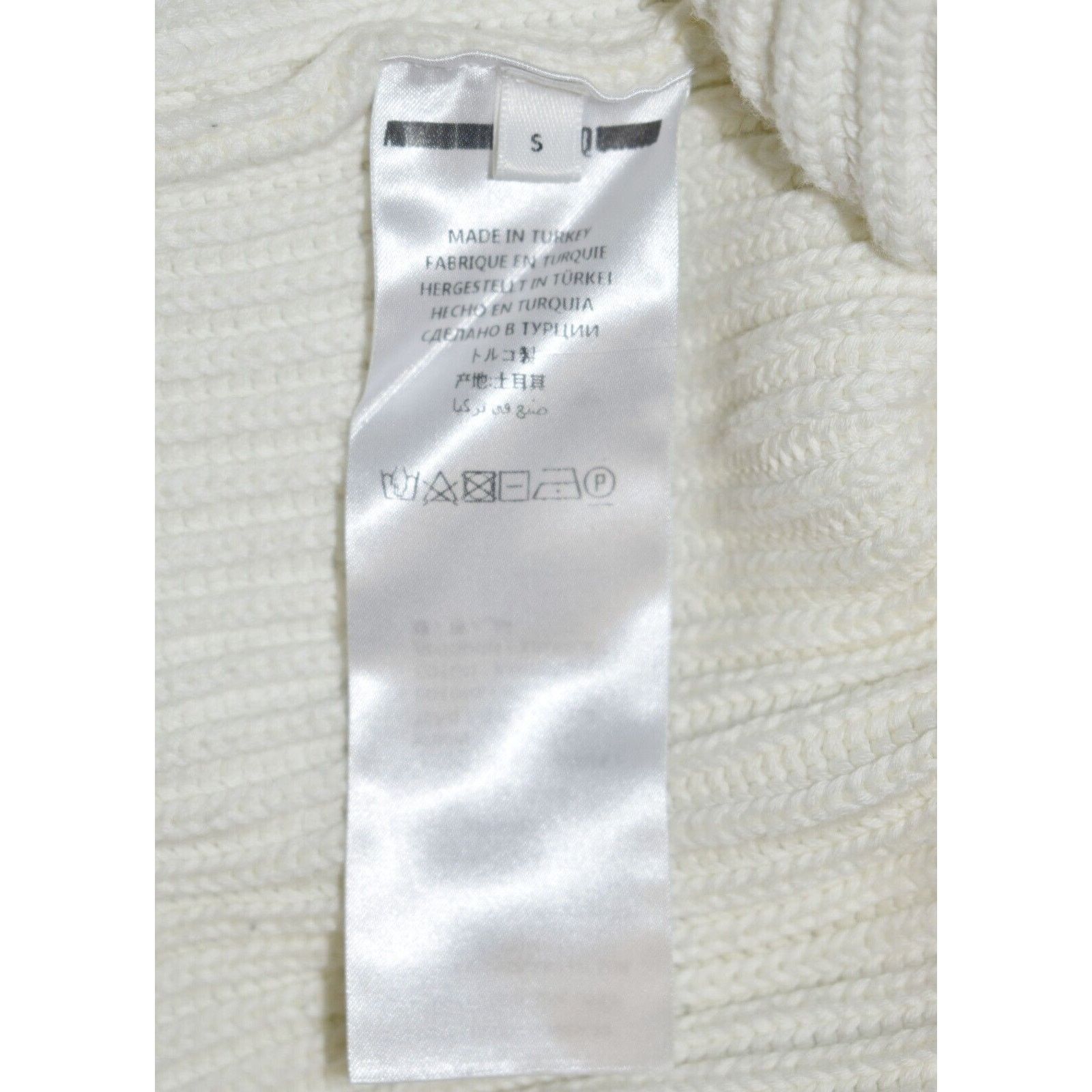 Alexander McQueen B5 NEW MCQ BY ALEXANDER MCQUEEN Cotton Ivory Sweaterz S $490 Size S / US 4 / IT 40 - 6 Thumbnail