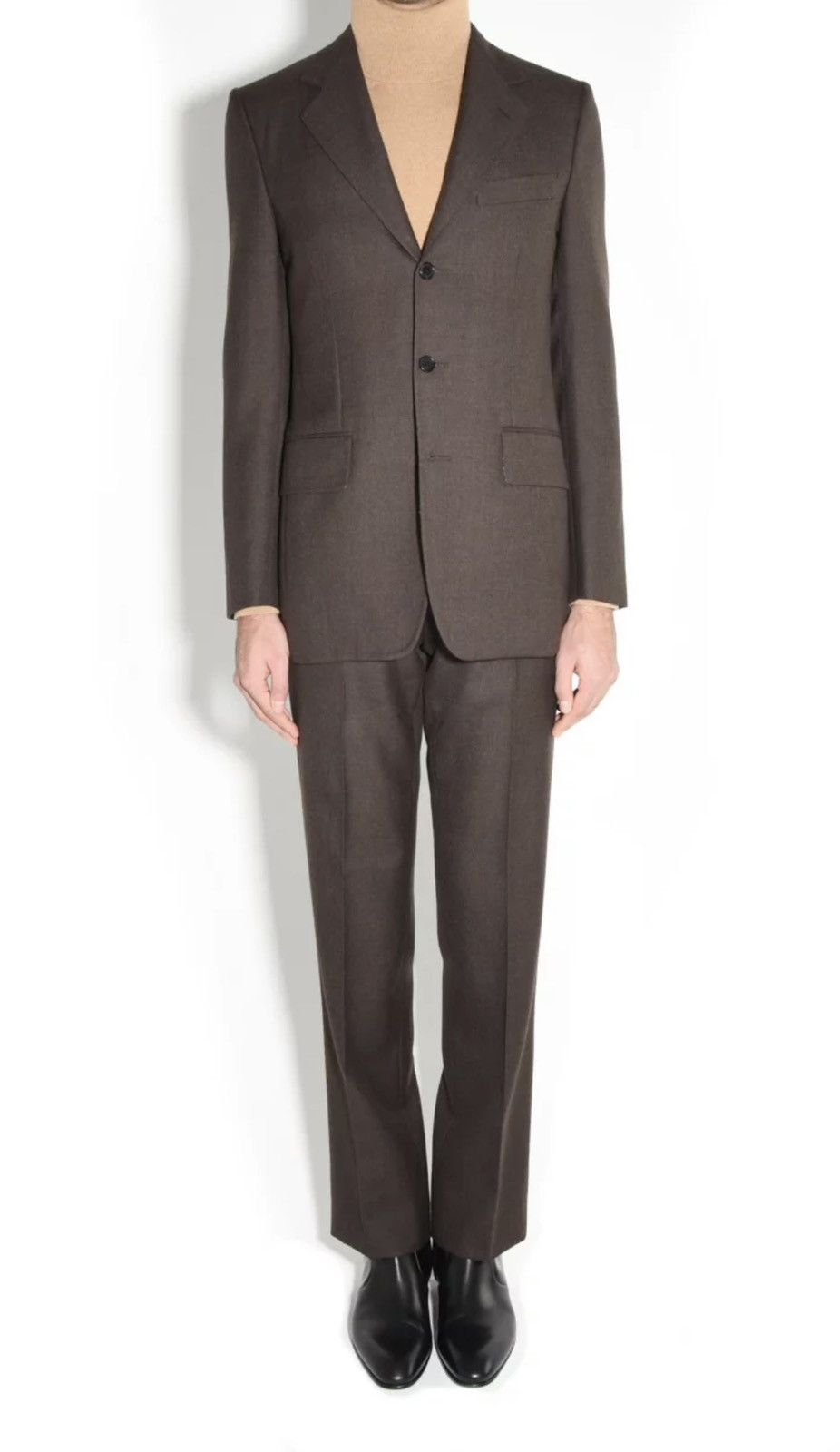 HUSBANDS Notched Lapel Wool Suit Jacket Size 38R - 1 Thumbnail