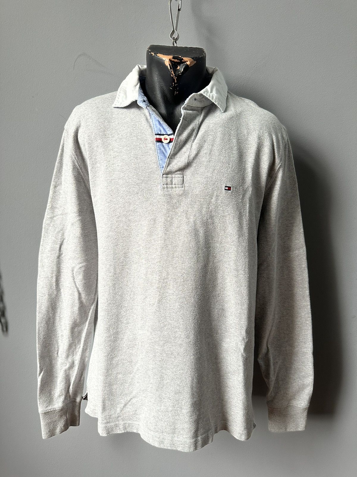 Tommy Hilfiger Vintage Regby Tommy Hilfiger Y2k Shirt Cotton Streetwear Size US L / EU 52-54 / 3 - 1 Thumbnail