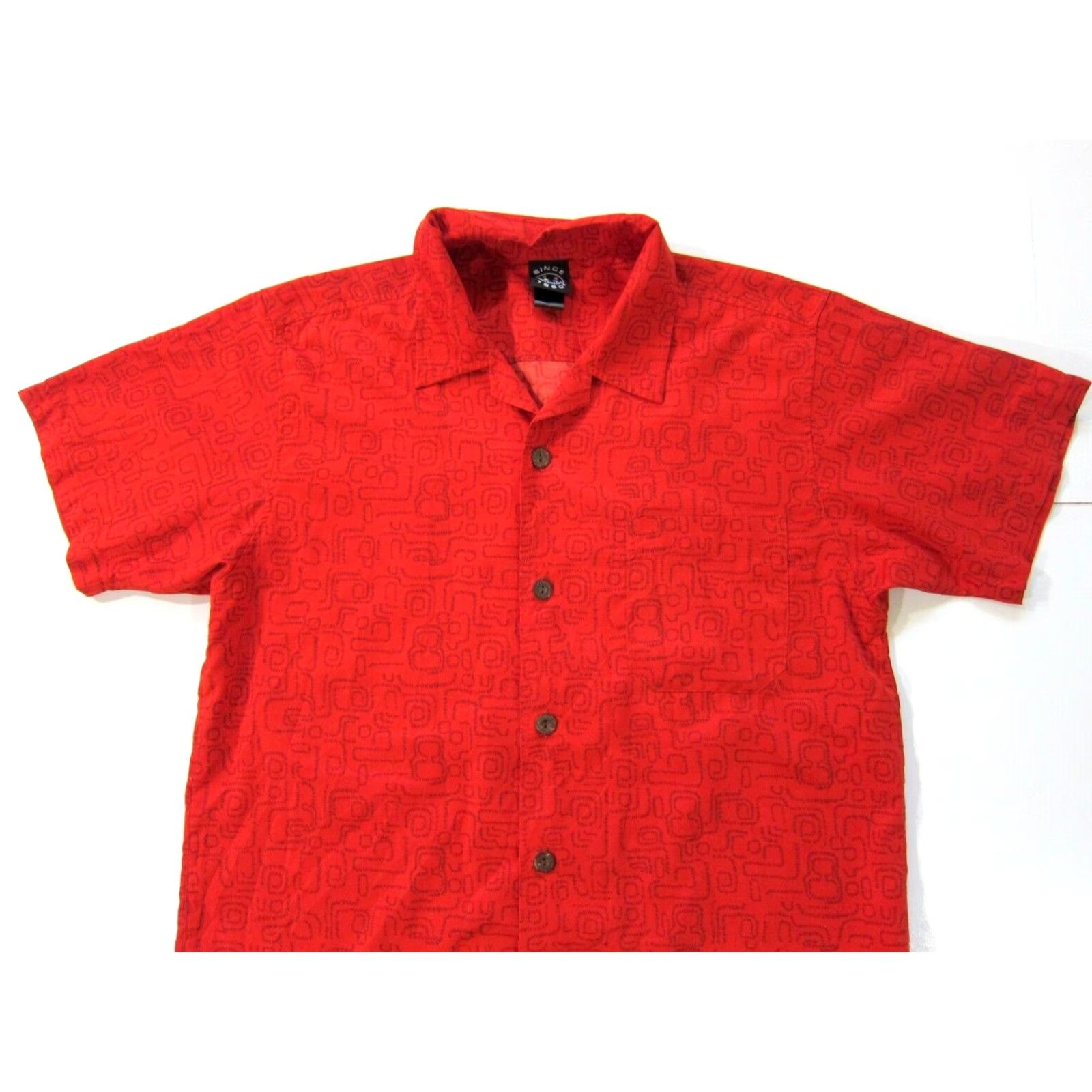 Vintage Vintage Maui And Sons 1980 Red Floral Short Sleeve Hawaiian Shirt Men Large Size US L / EU 52-54 / 3 - 3 Thumbnail