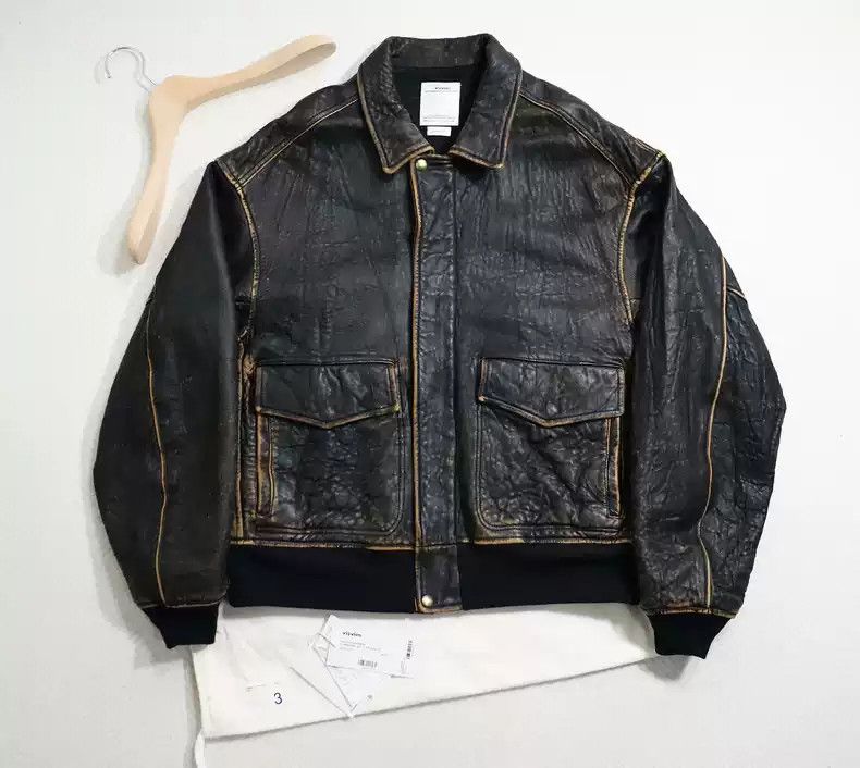 Visvim Visvim 22aw Elmendorf Jkt IT (FR Veg.LB) A2 Leather jacket 