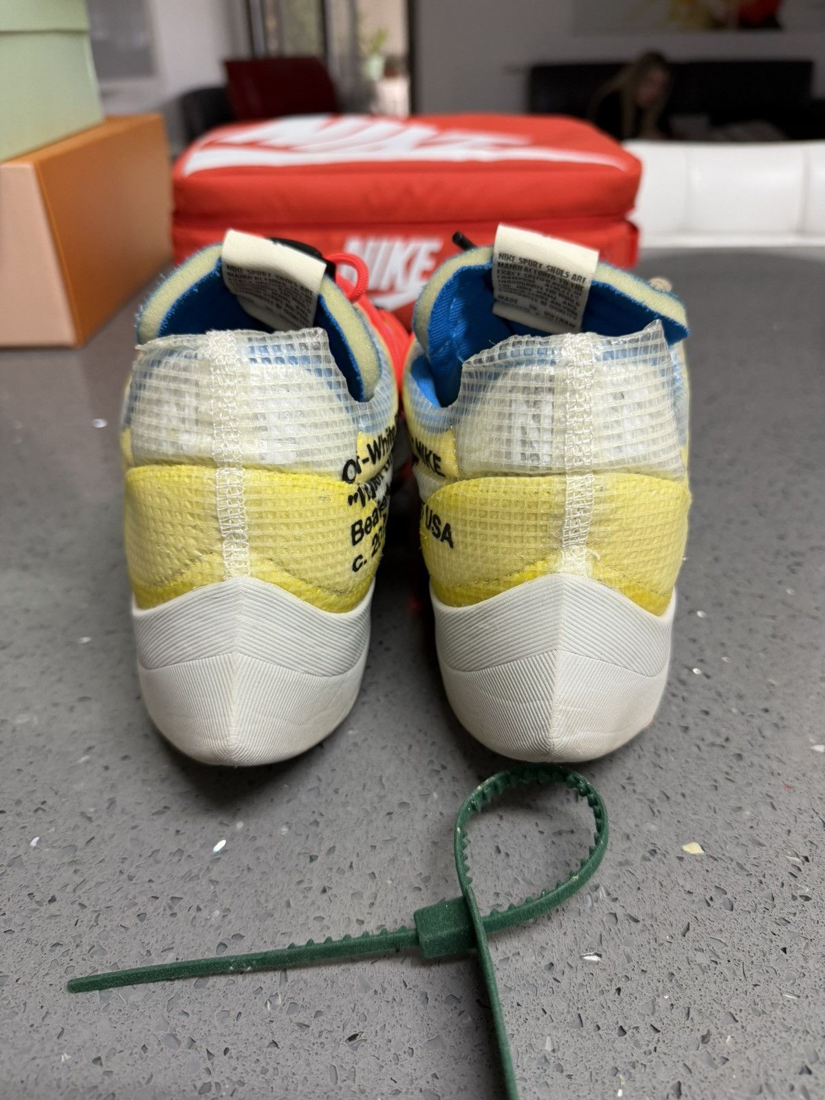 Nike × Off-White Nike Vapor Street Tour Yellow 14US / 47EU Size US 14 / EU 47 - 4 Thumbnail